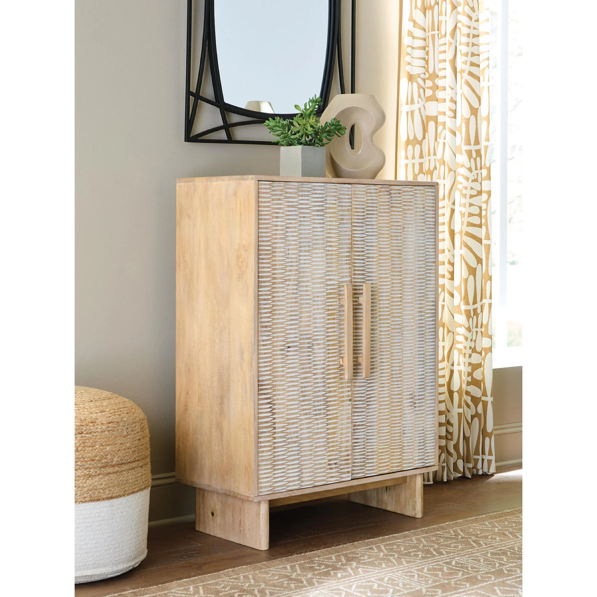 Dallinbury Accent Cabinet - Natural/White Wash - Image 2