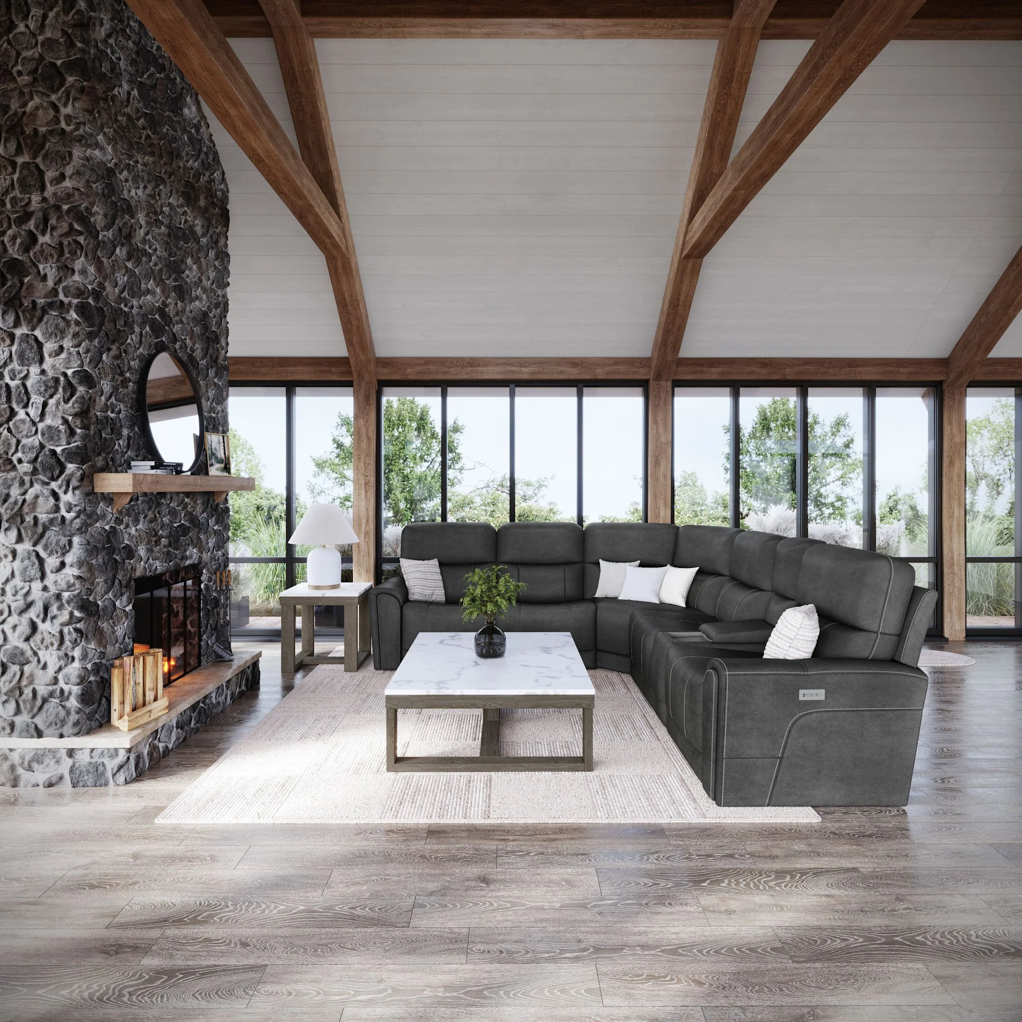 Damon 6 Piece Power Reclining Sectional - Image 2