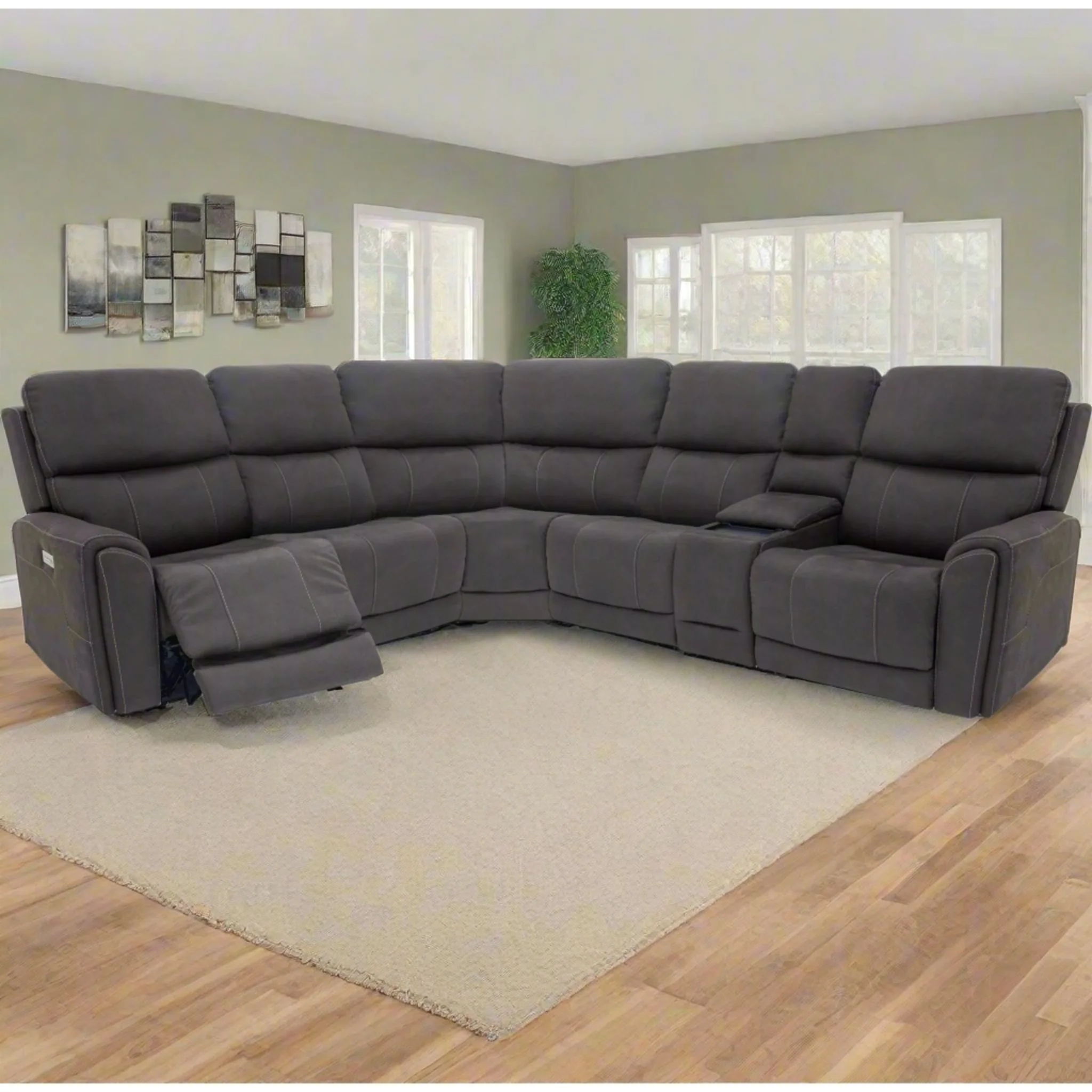 Damon 6 Piece Power Reclining Sectional - Image 9