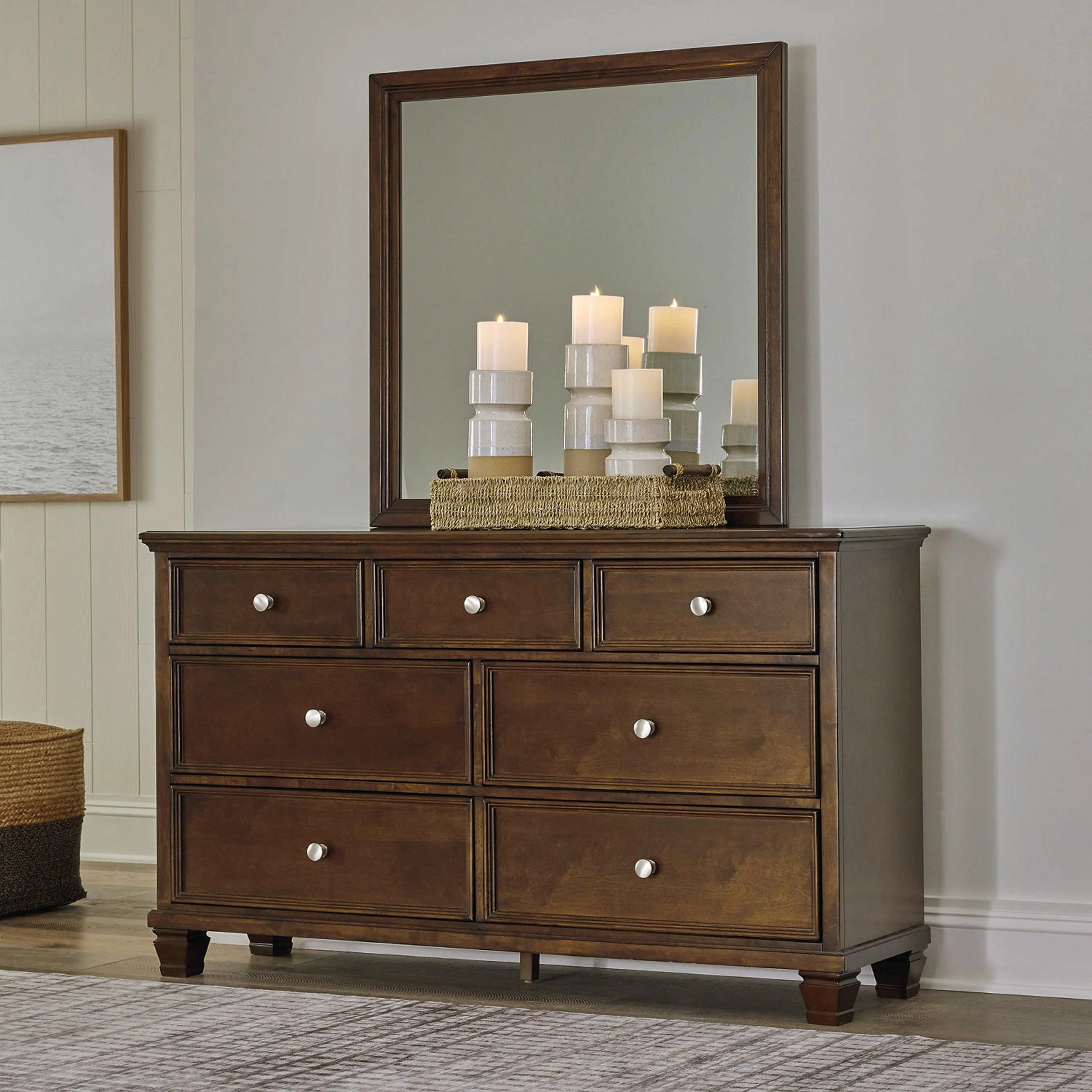 Danabrin 6 Piece Panel Bedroom - Brown - Image 35