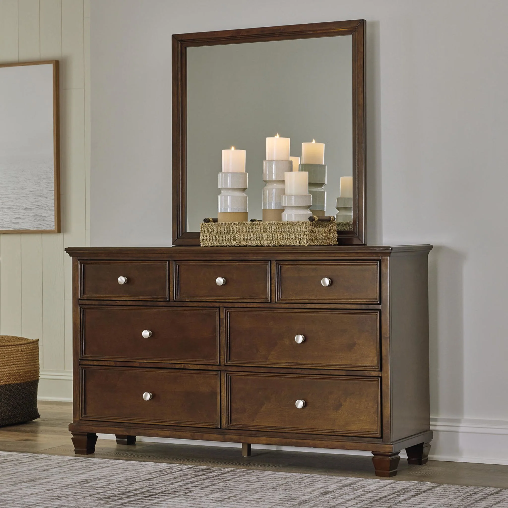 Danabrin 6 Piece Panel Bedroom - Brown - Image 73
