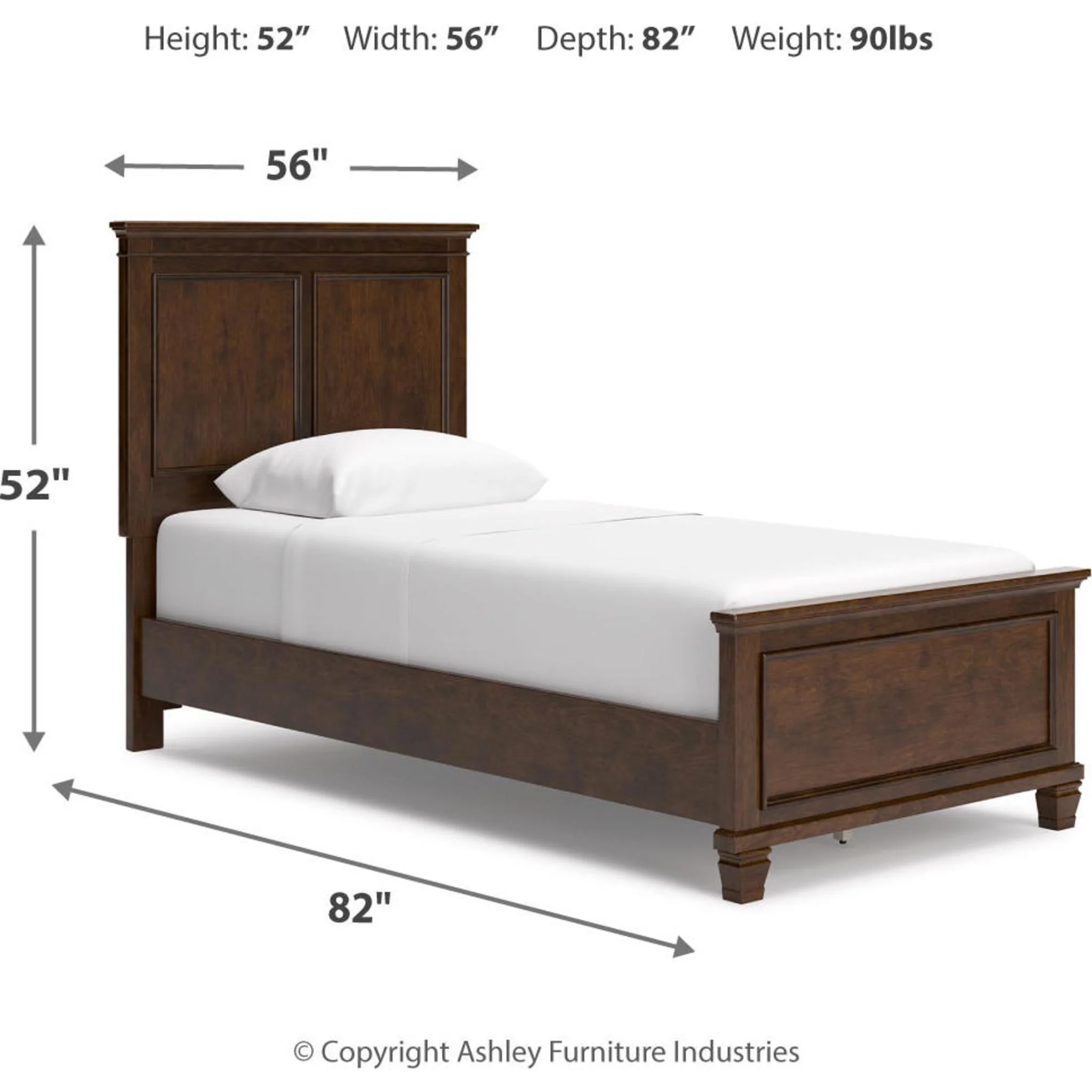 Danabrin Panel Bed - Brown - Image 5