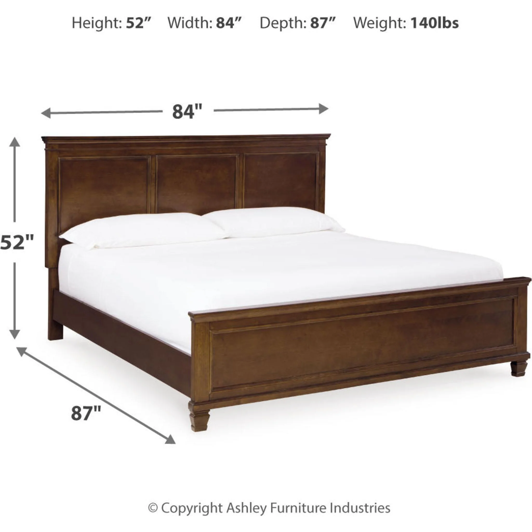 Danabrin Panel Bed - Brown - Image 30