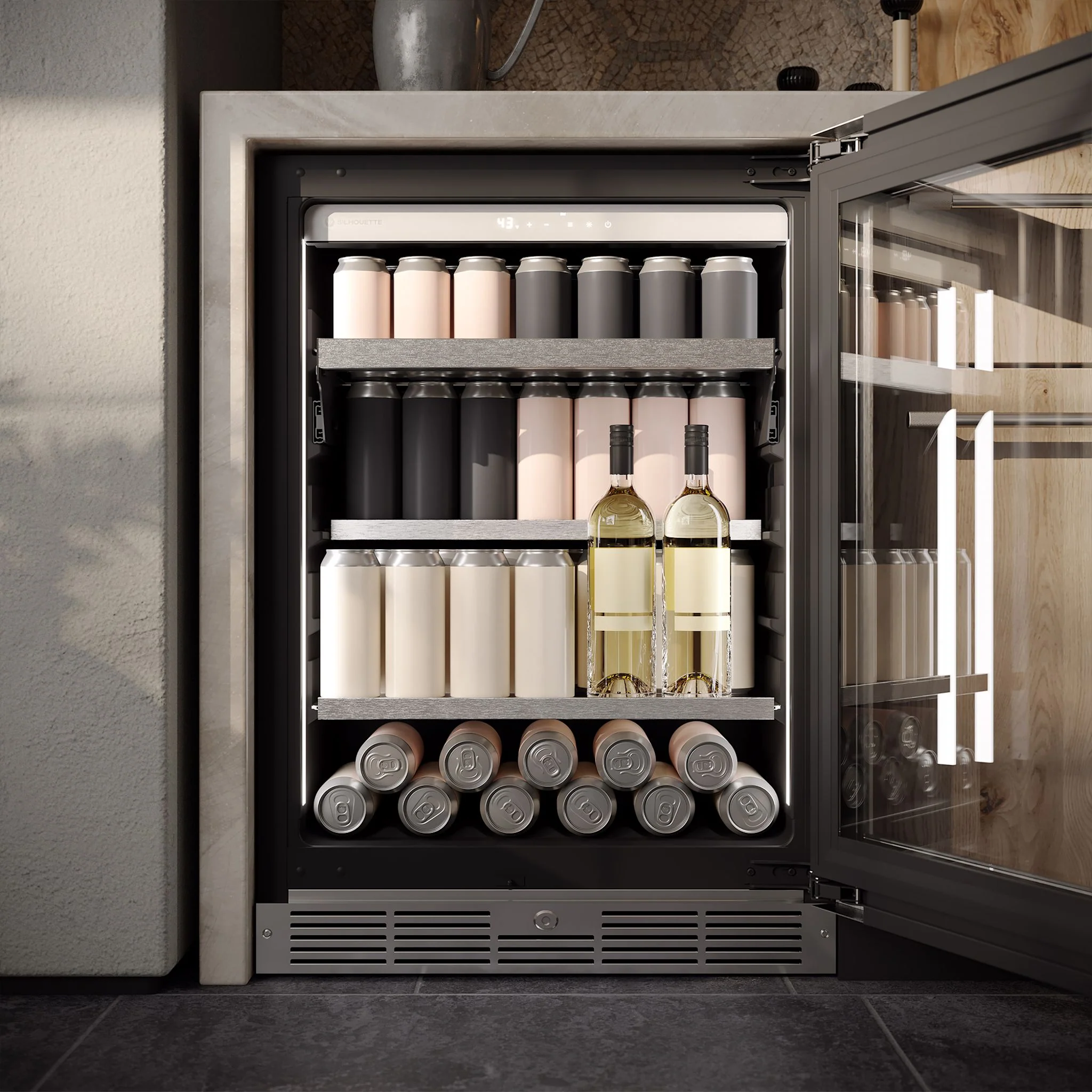 Silhouette Pro Gen 3 – 24? Built-in Beverage Center -Stainless Steel (SPRBC052D3SS) - Image 14