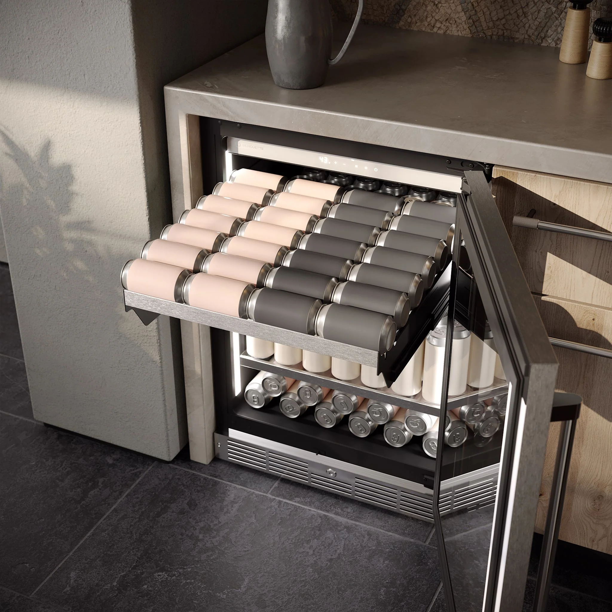 Silhouette Pro Gen 3 – 24? Built-in Beverage Center -Stainless Steel (SPRBC052D3SS) - Image 7