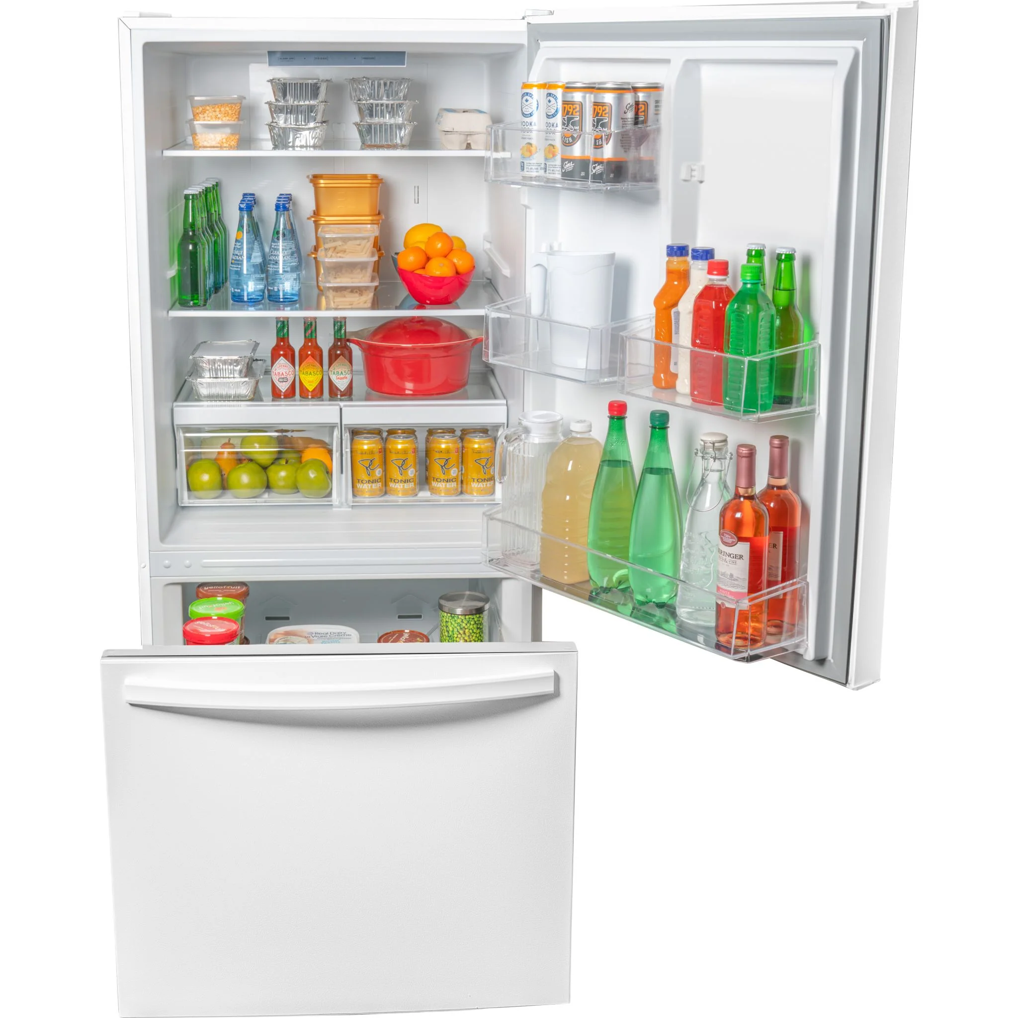 Danby Designer 18.7 cu. ft. Apartment Fridge Bottom Mount -White (DBM187E1WDB) - Image 2