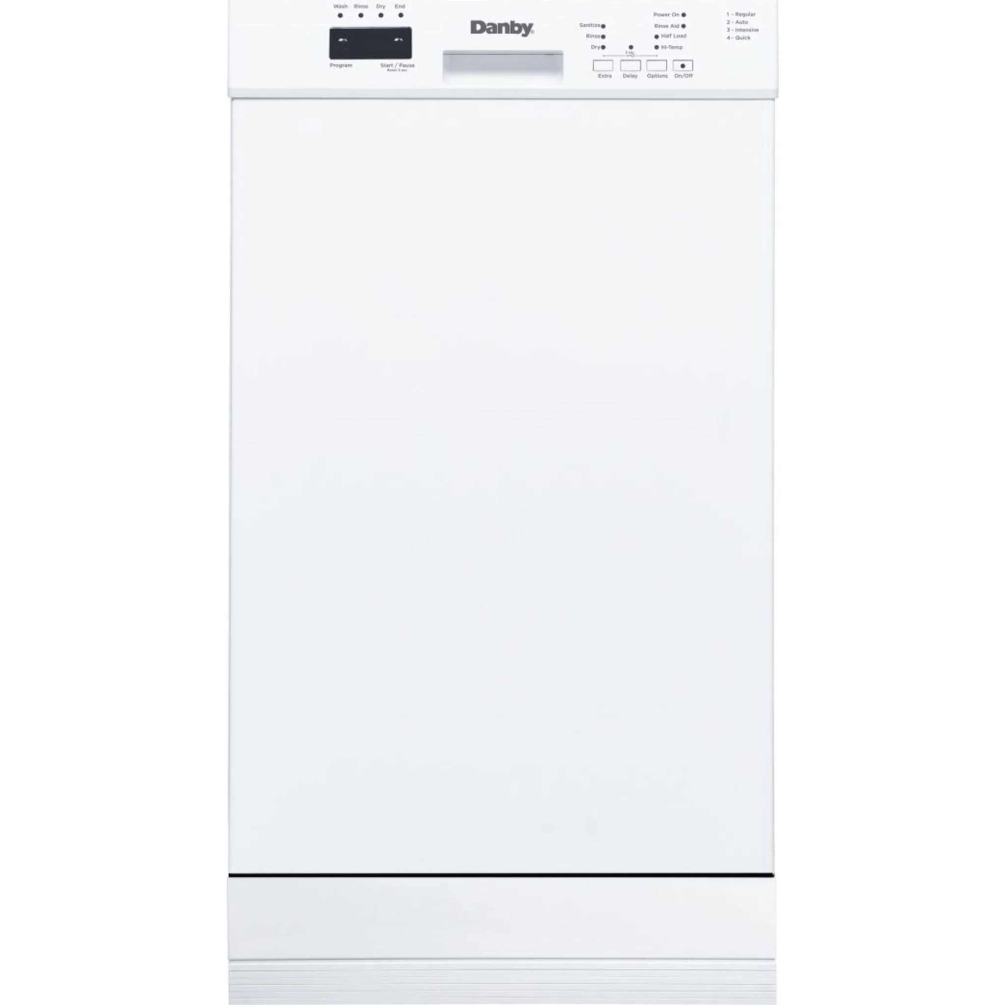 Danby 18? Wide Built-in Dishwasher -White (DDW18D1EW)
