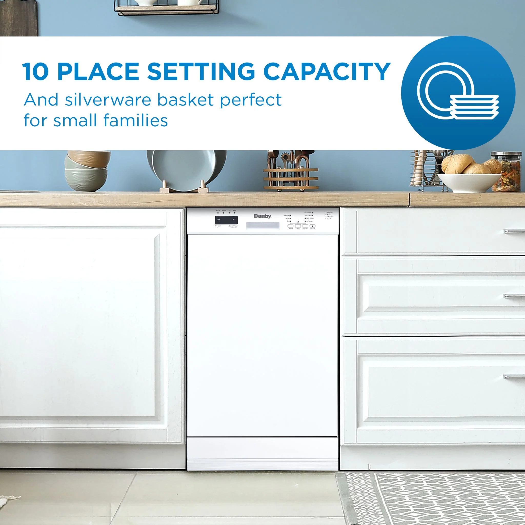 Danby 18? Wide Built-in Dishwasher -White (DDW18D1EW) - Image 13