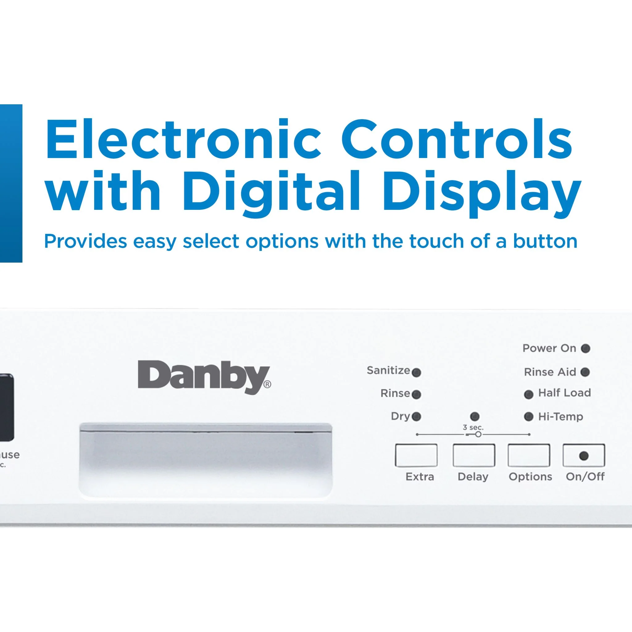 Danby 18? Wide Built-in Dishwasher -White (DDW18D1EW) - Image 9
