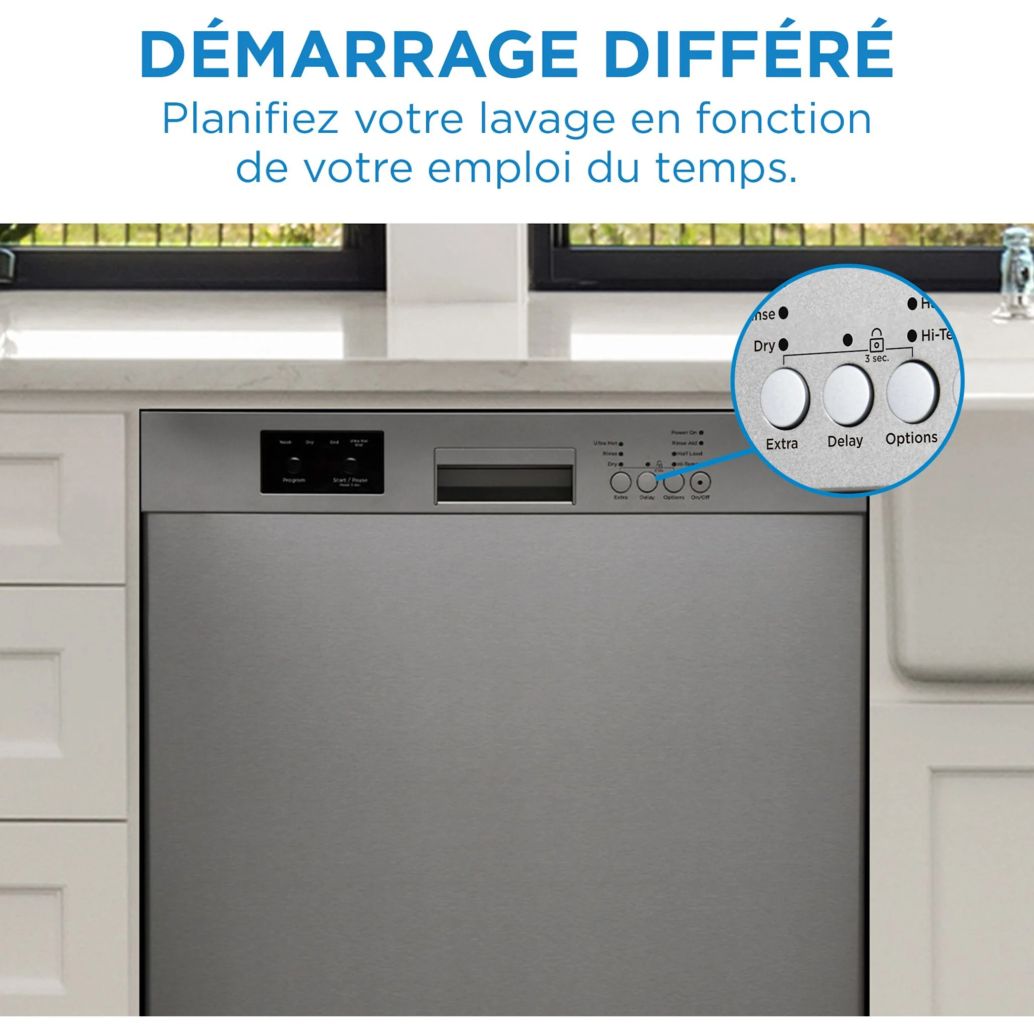 Danby 24? Built in Dishwasher -Stainless Steel (DDW2400ESS) - Image 2