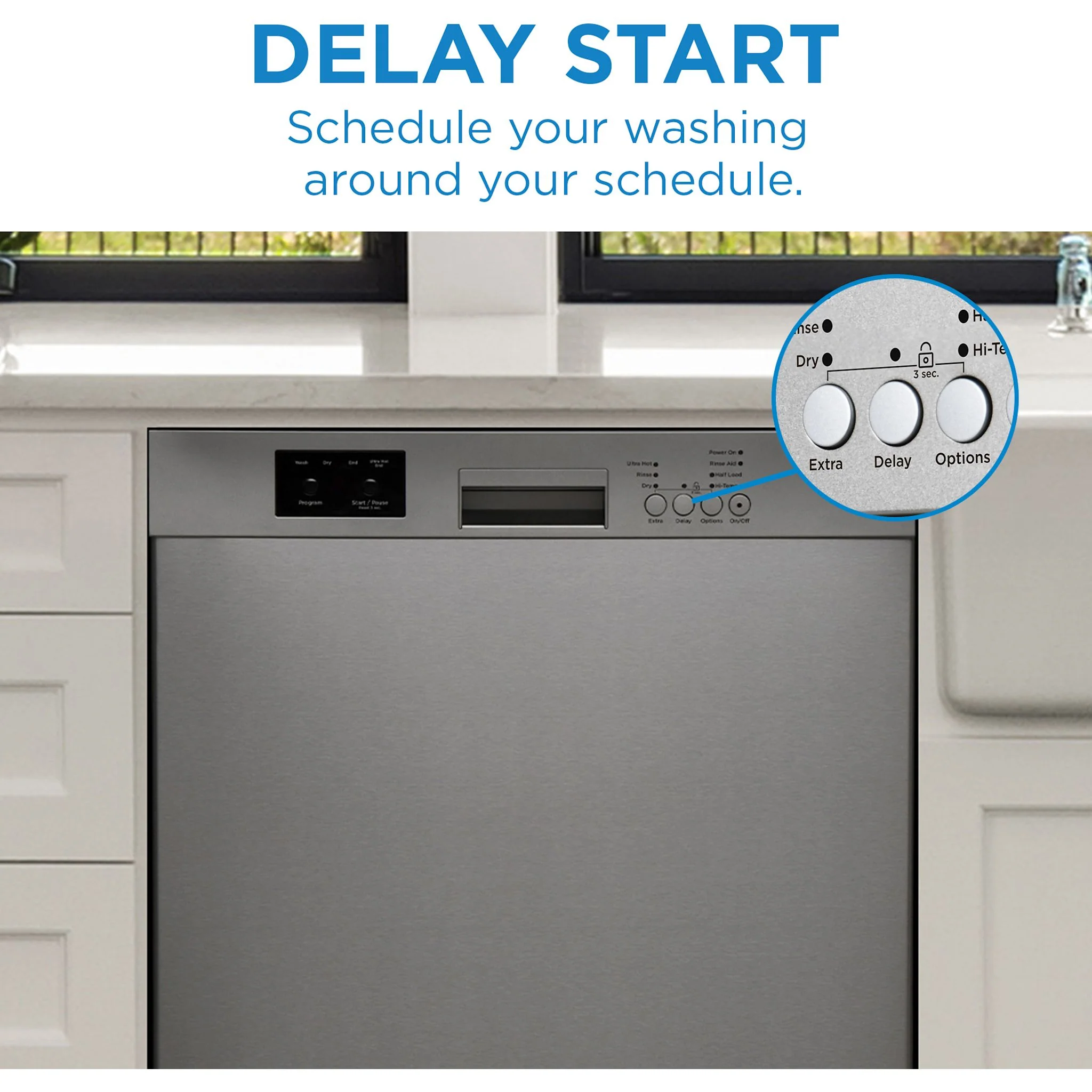 Danby 24? Built in Dishwasher -Stainless Steel (DDW2400ESS) - Image 4