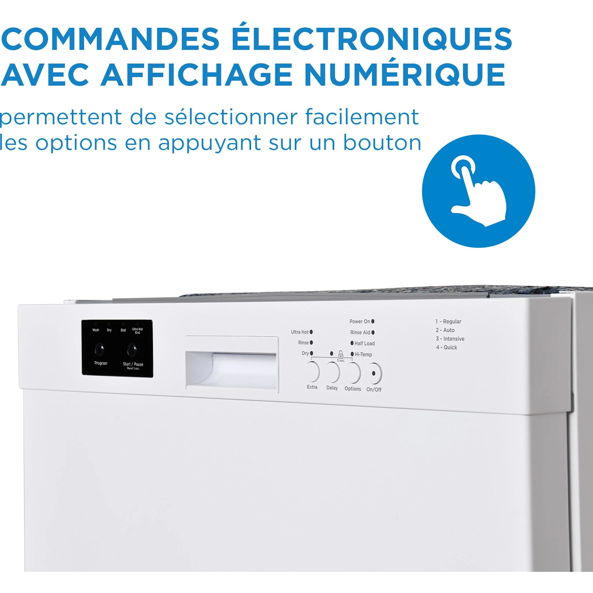 Danby 24? Wide Built-in Dishwasher -White (DDW2400EW) - Image 3