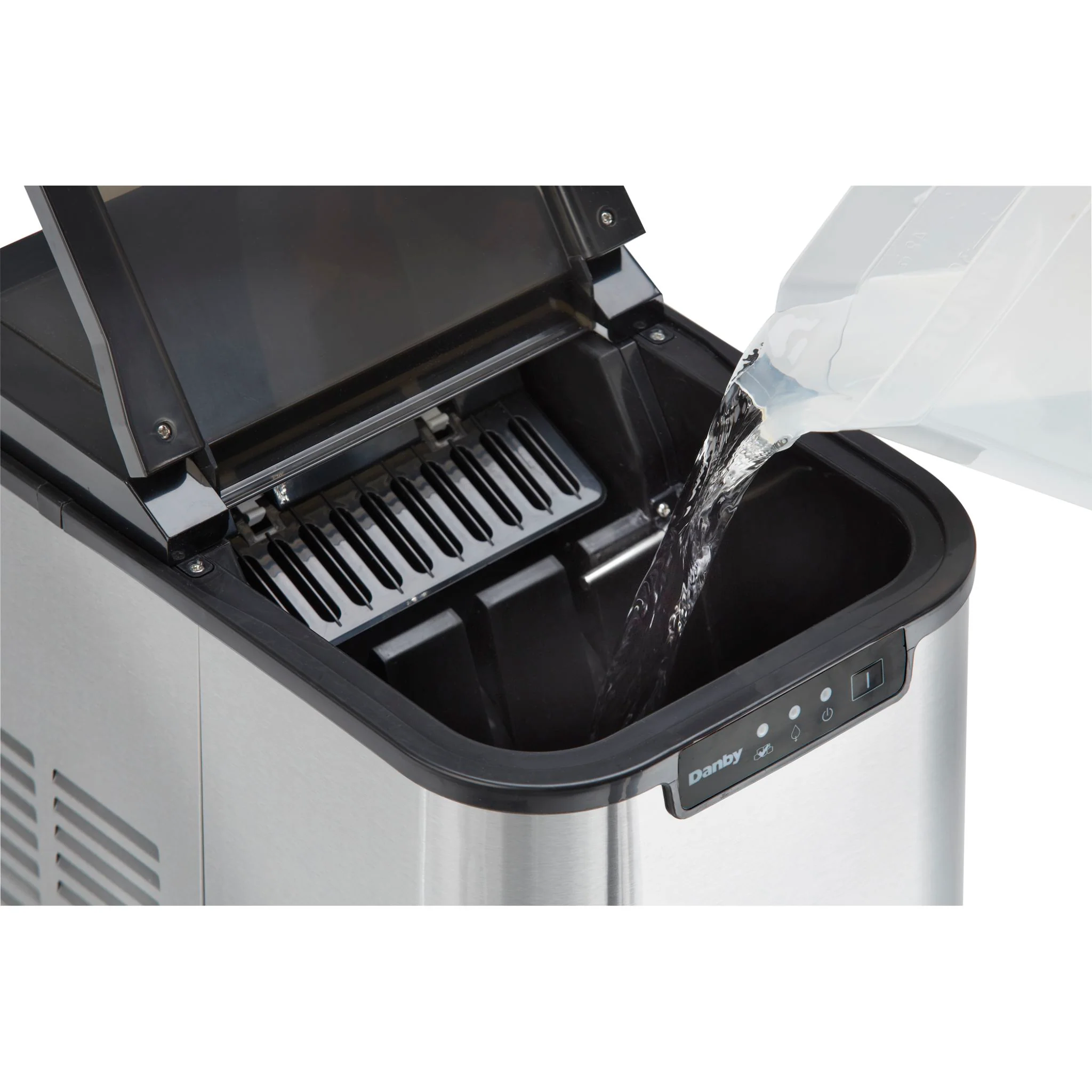 Danby 25 lbs. Countertop Ice Maker -Stainless Steel (DIM2500SSDB) - Image 4
