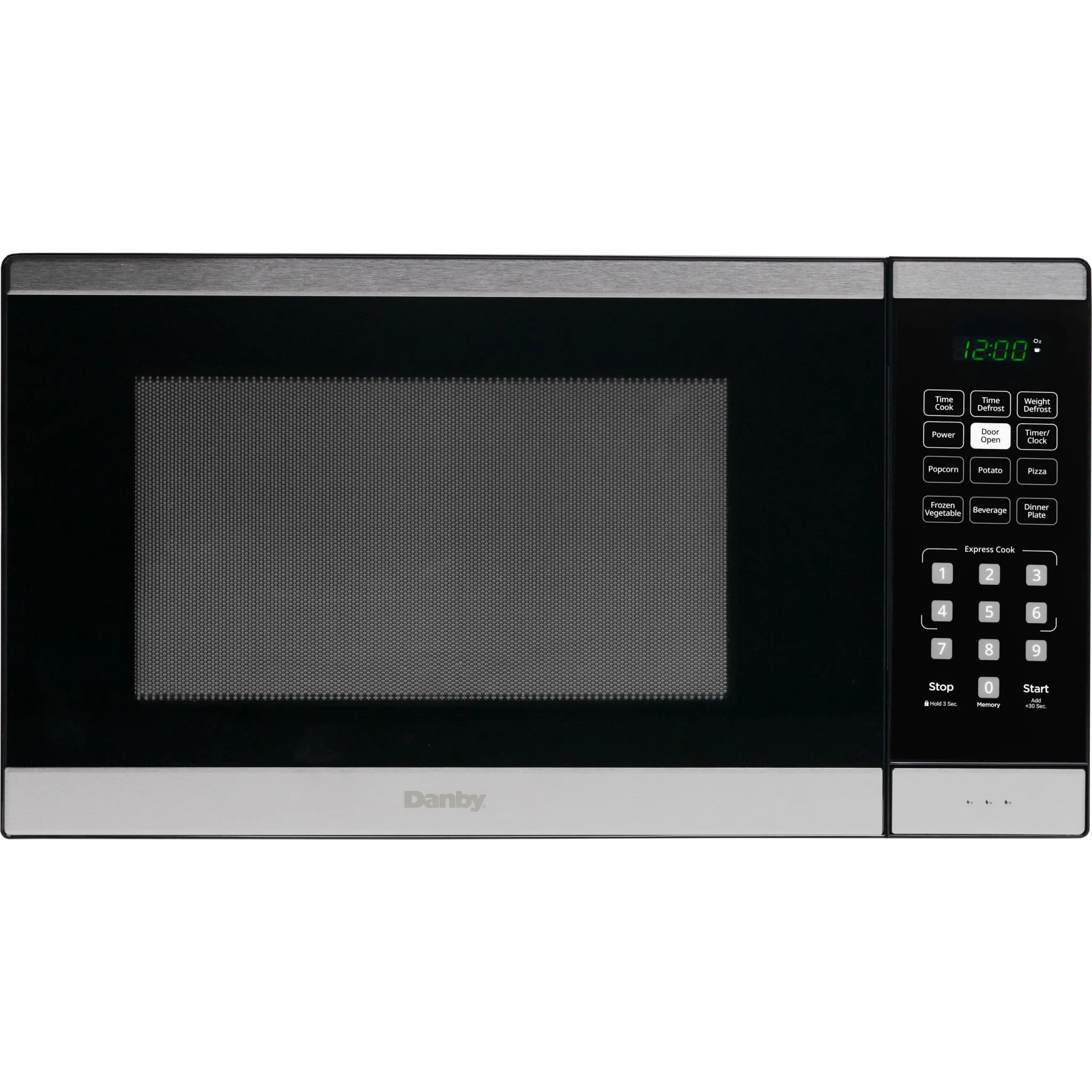 Danby 0.9 cu. ft. Countertop Microwave -Black Stainless (DBMW0925BBS)