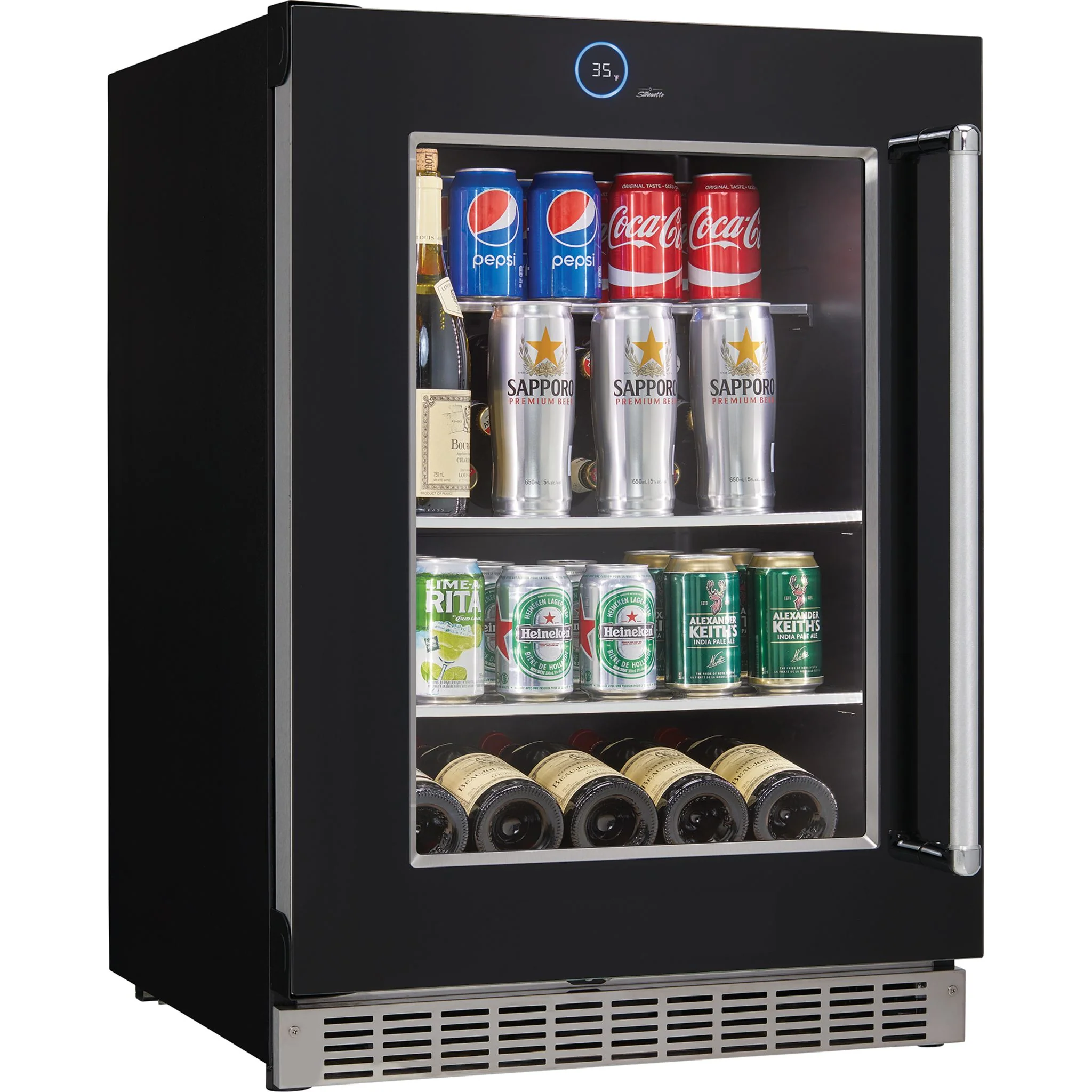 Silhouette – 24? Built-in Beverage Center -Stainless Steel (SRVBC050L) - Image 9
