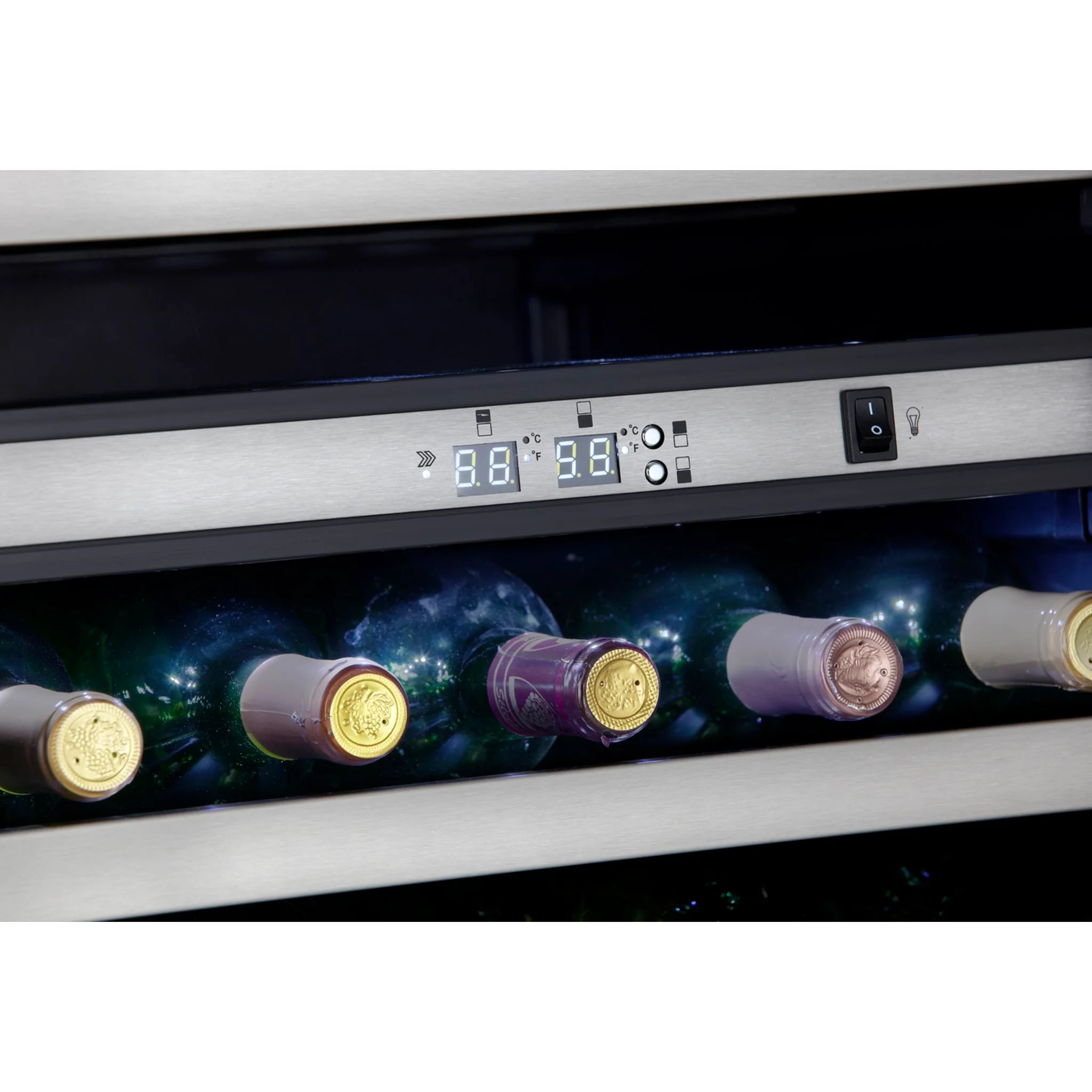 Danby Designer 38 Bottle Free-Standing Wine Cooler -Stainless Steel (DWC114BLSDD) - Image 4