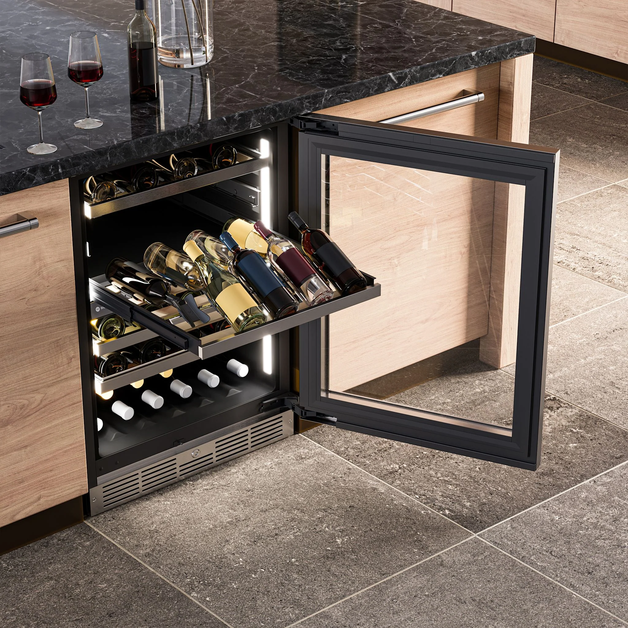 Silhouette Pro Gen 3 – 24? Built-in Wine Cellar -Stainless Steel (SPRWC052D3SS) - Image 14