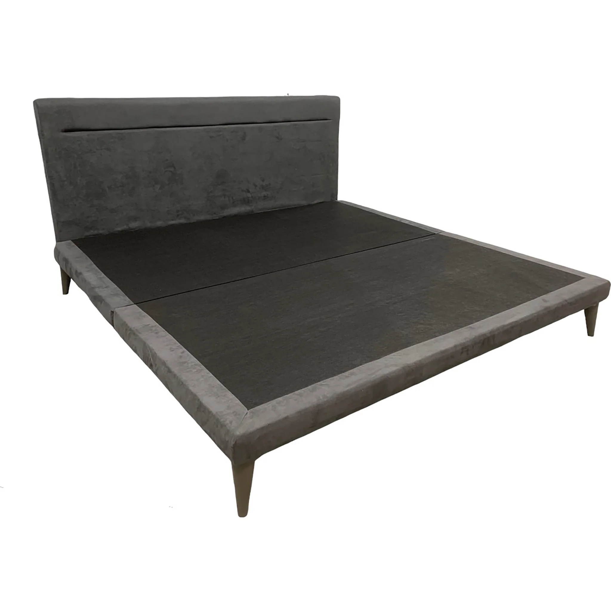 Danita Platform Bed - Suedine Charcoal - Image 28