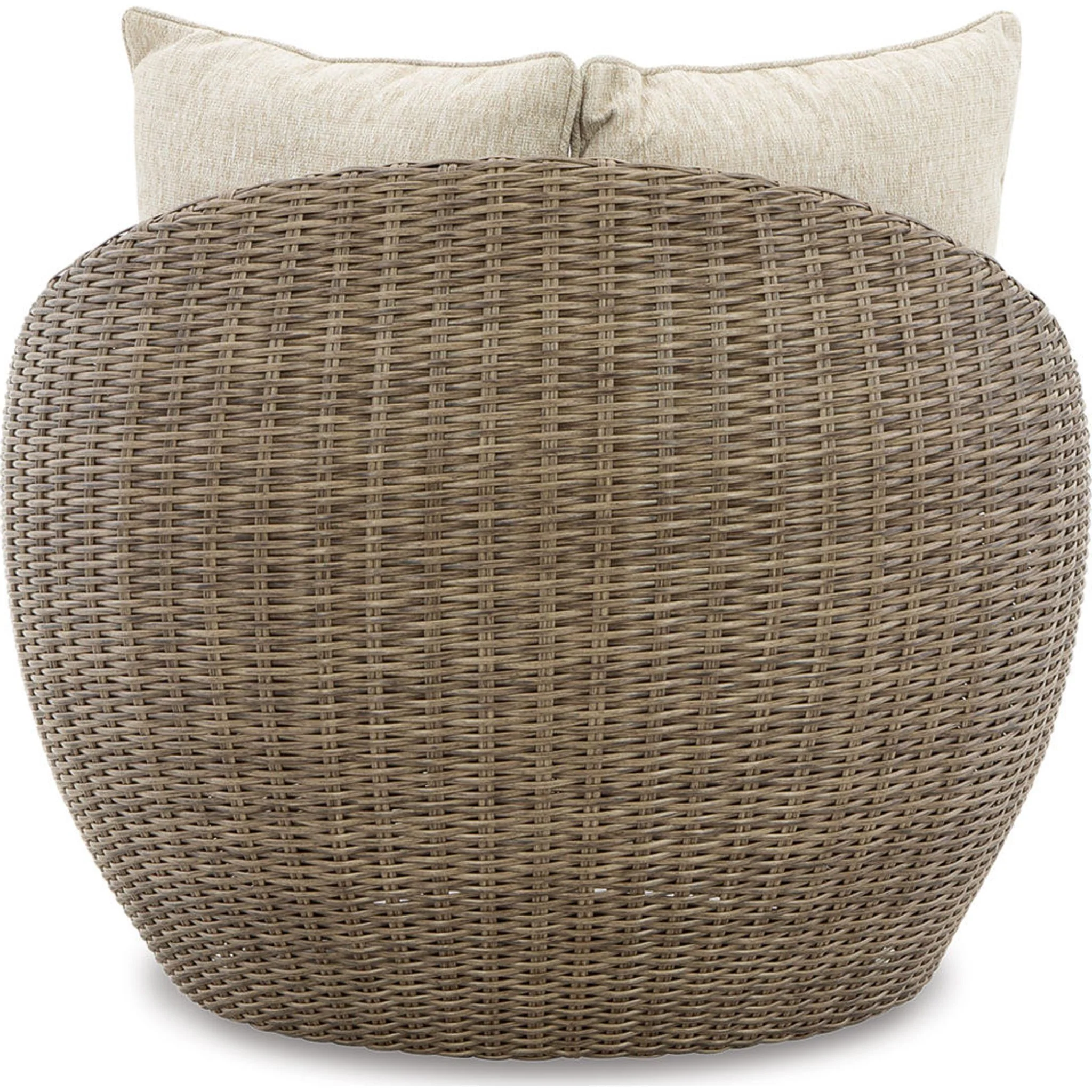 Danson Outdoor Swivel Lounge Chair w/Cushion (set of 2) - Beige - Image 13