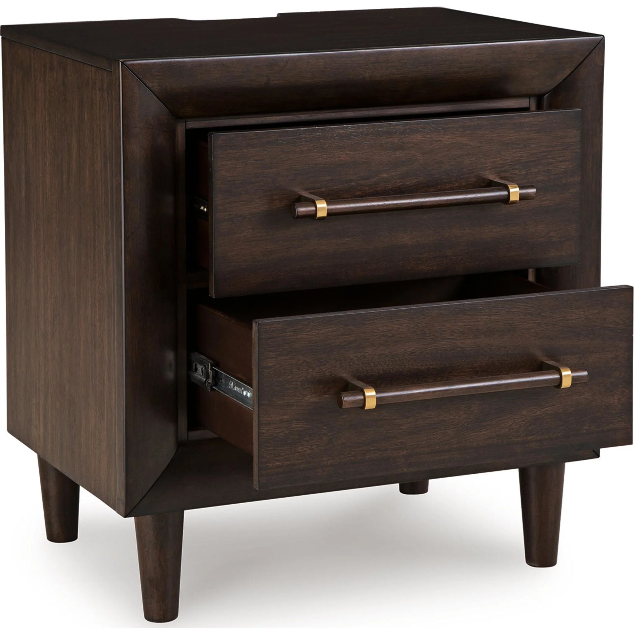 Dantenton Nightstand - Merlot - Image 5