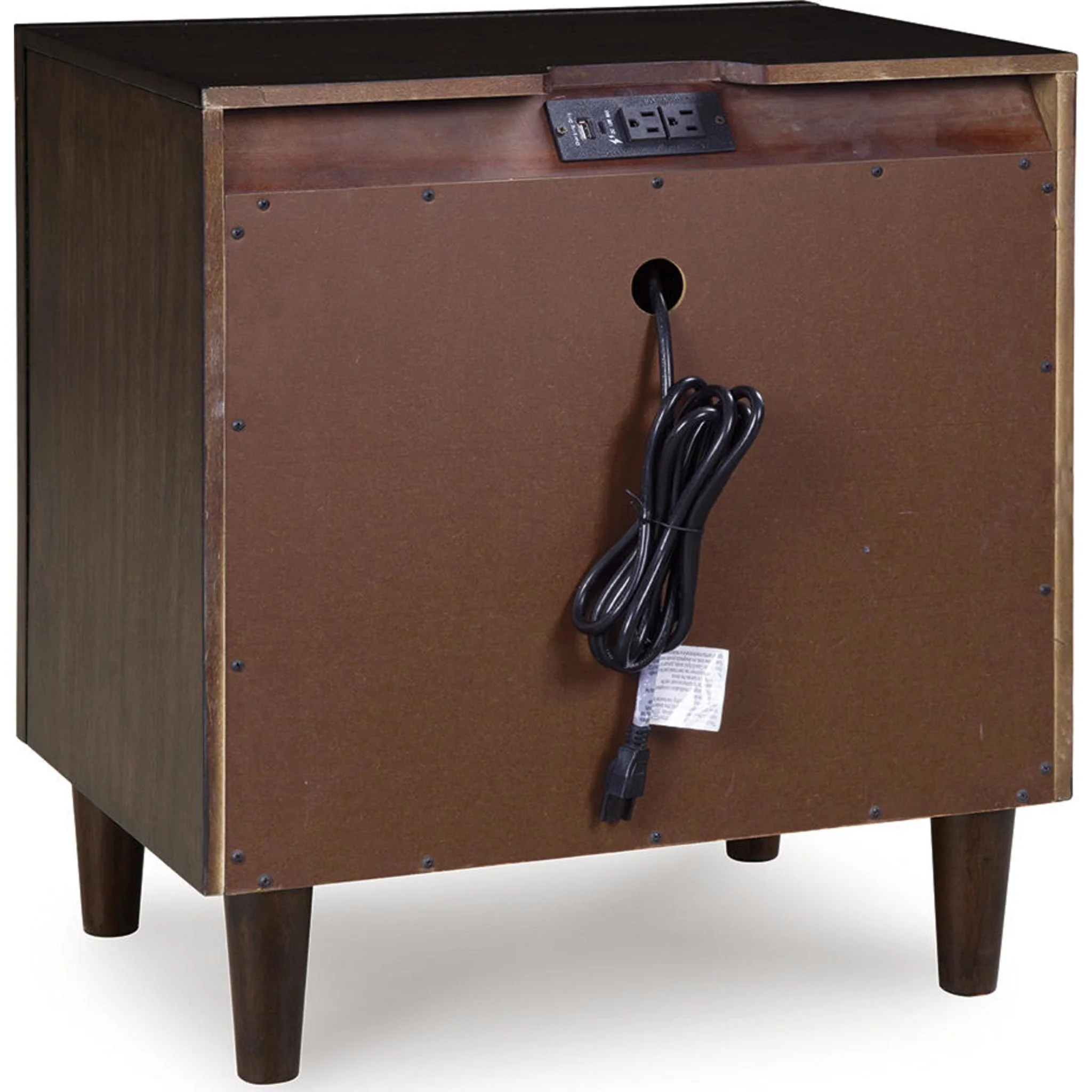 Dantenton Nightstand - Merlot - Image 8