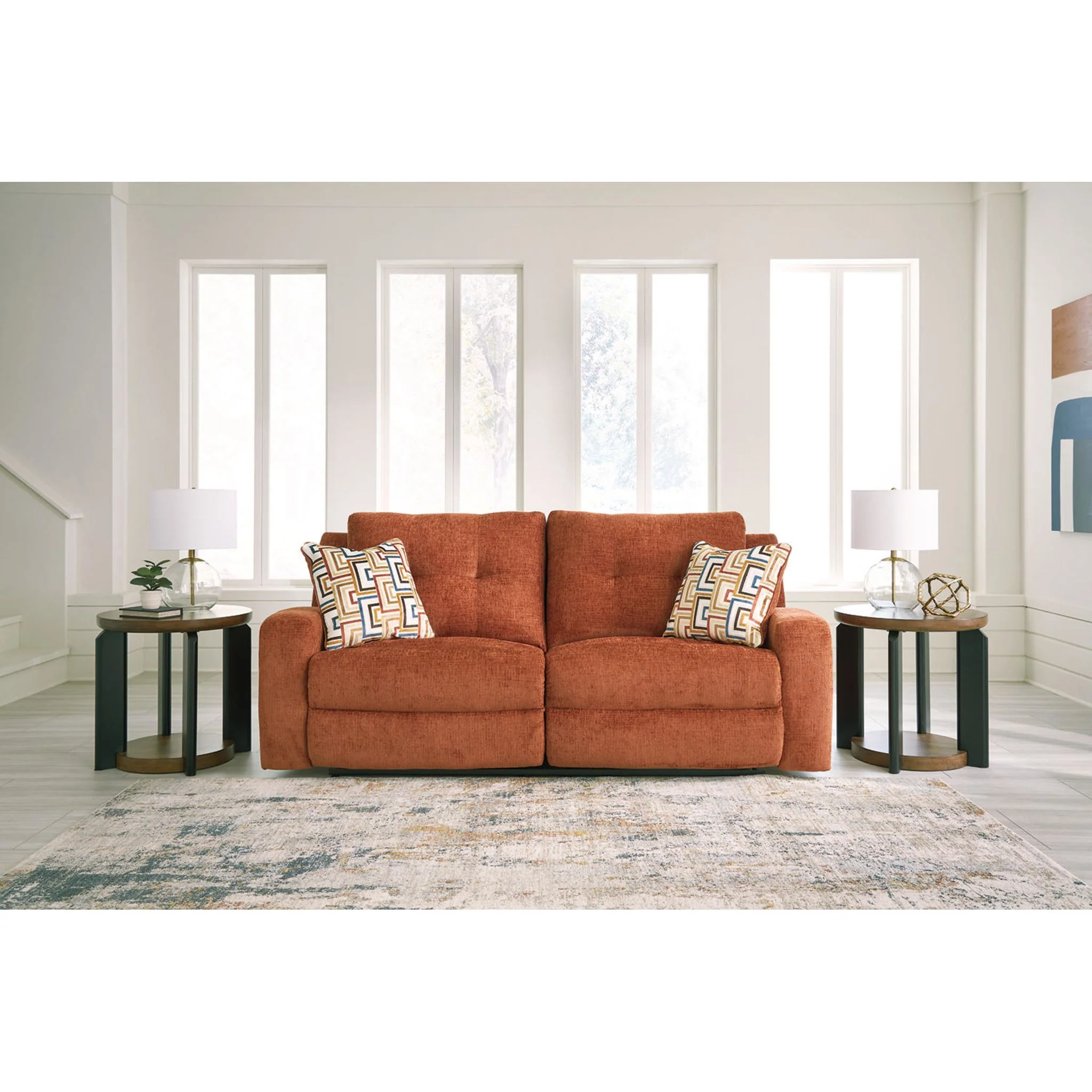 Danum Reclining Sofa - Spice - Image 2