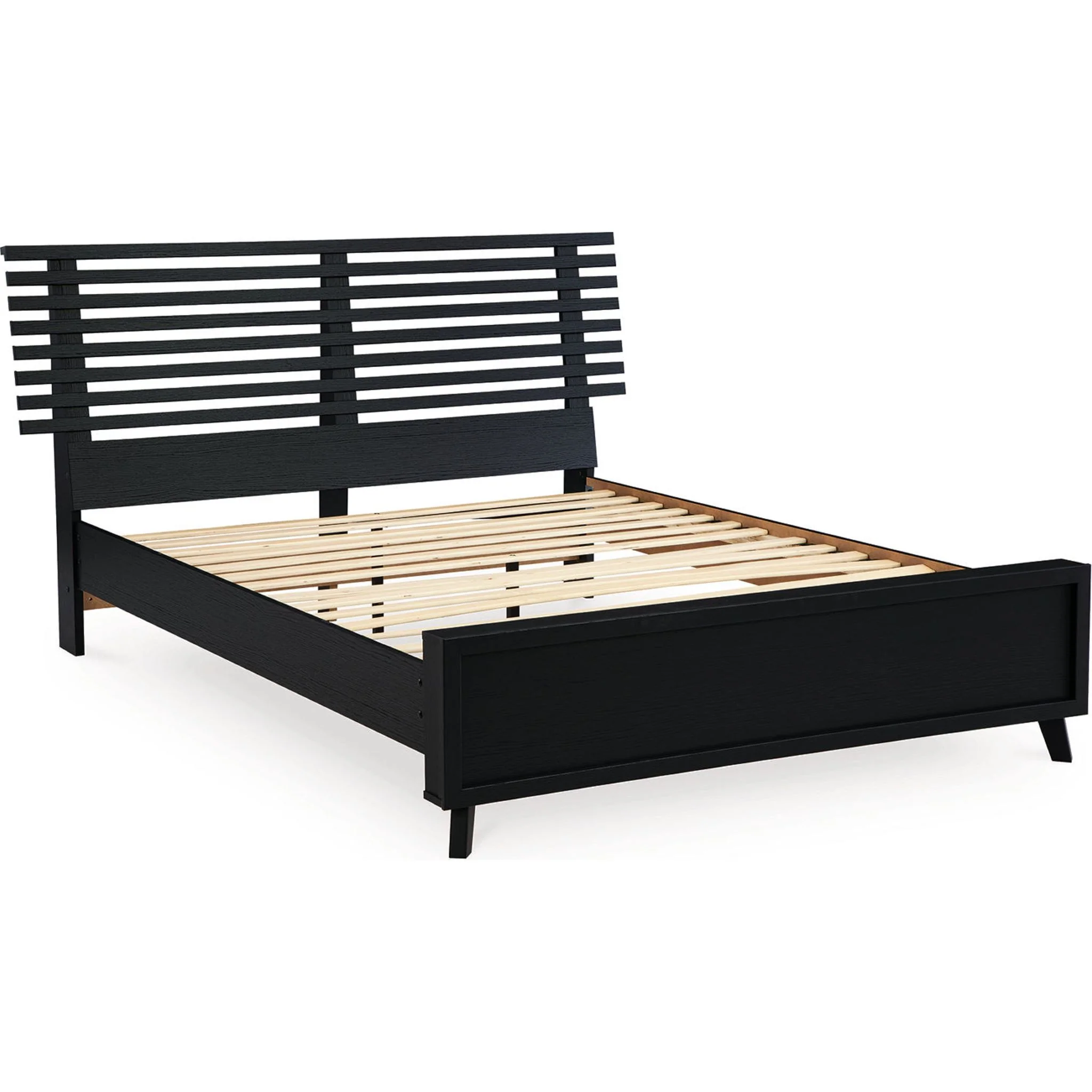 Danziar Full Slat Platform Bed - Black - Image 4