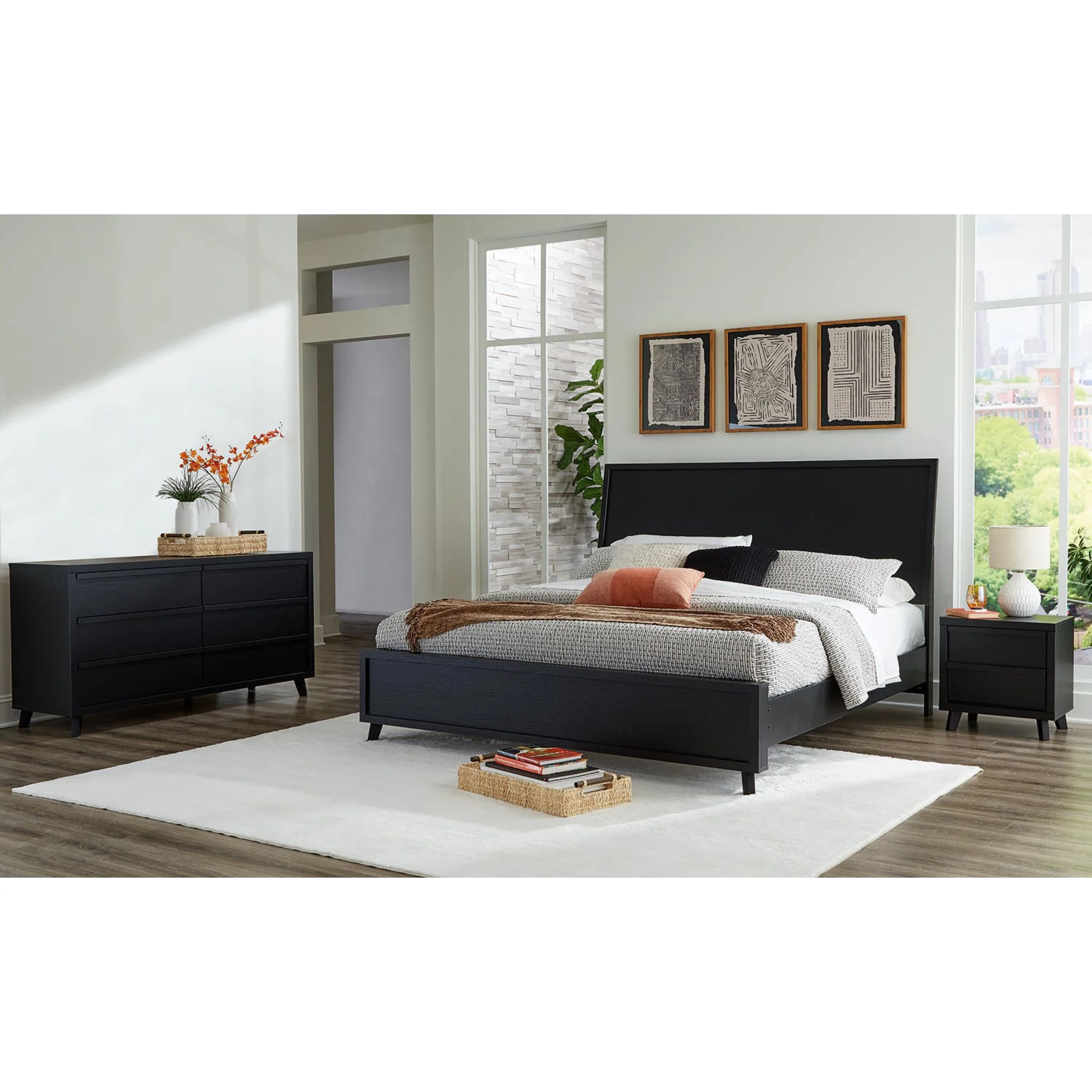 Danziar Platform Bed - Black - Image 22