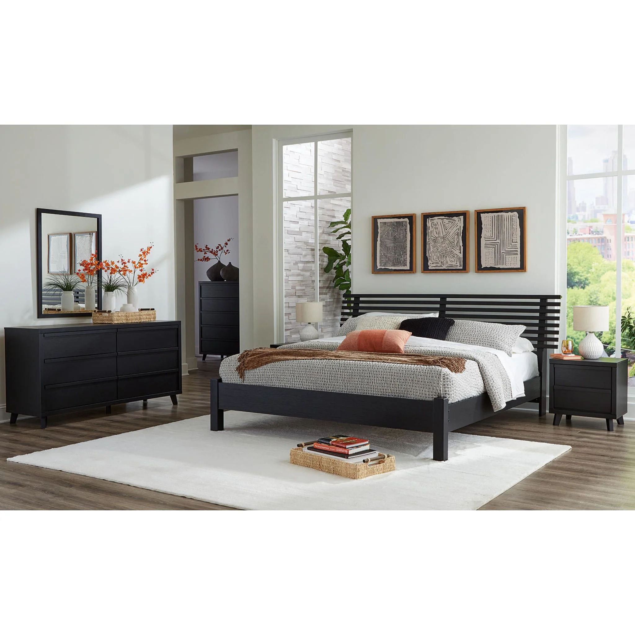 Danziar Platform Bed - Black - Image 24