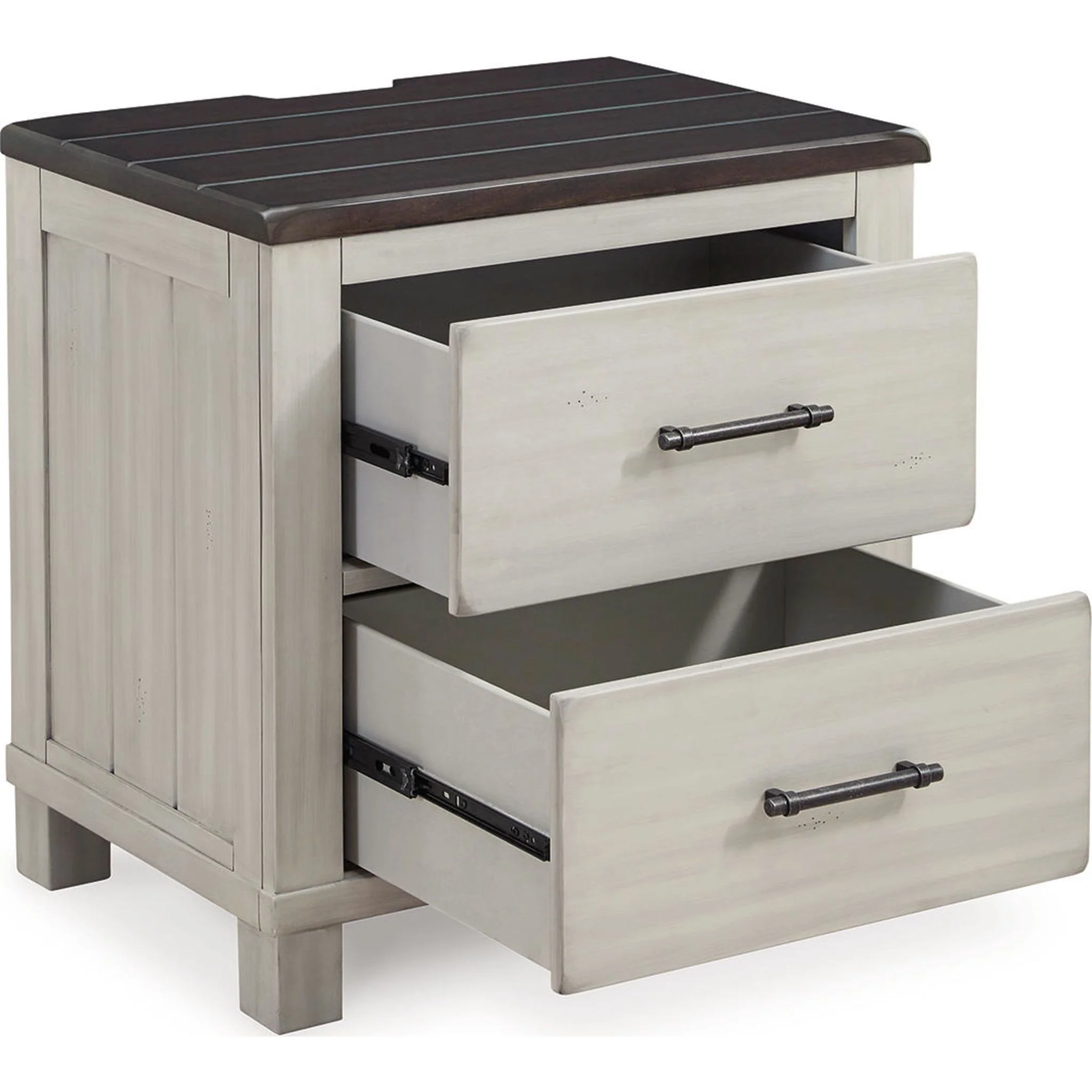 Darborn 6 Piece Queen Panel Bedroom - Gray/Brown - Image 13