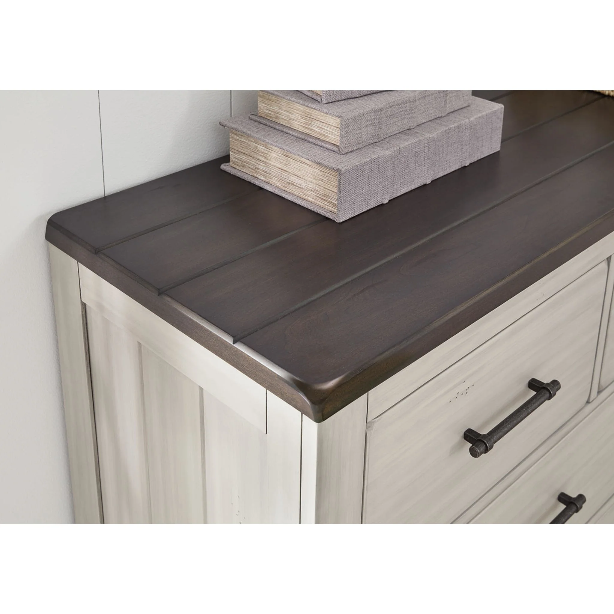 Darborn 6 Piece Queen Panel Bedroom - Gray/Brown - Image 5