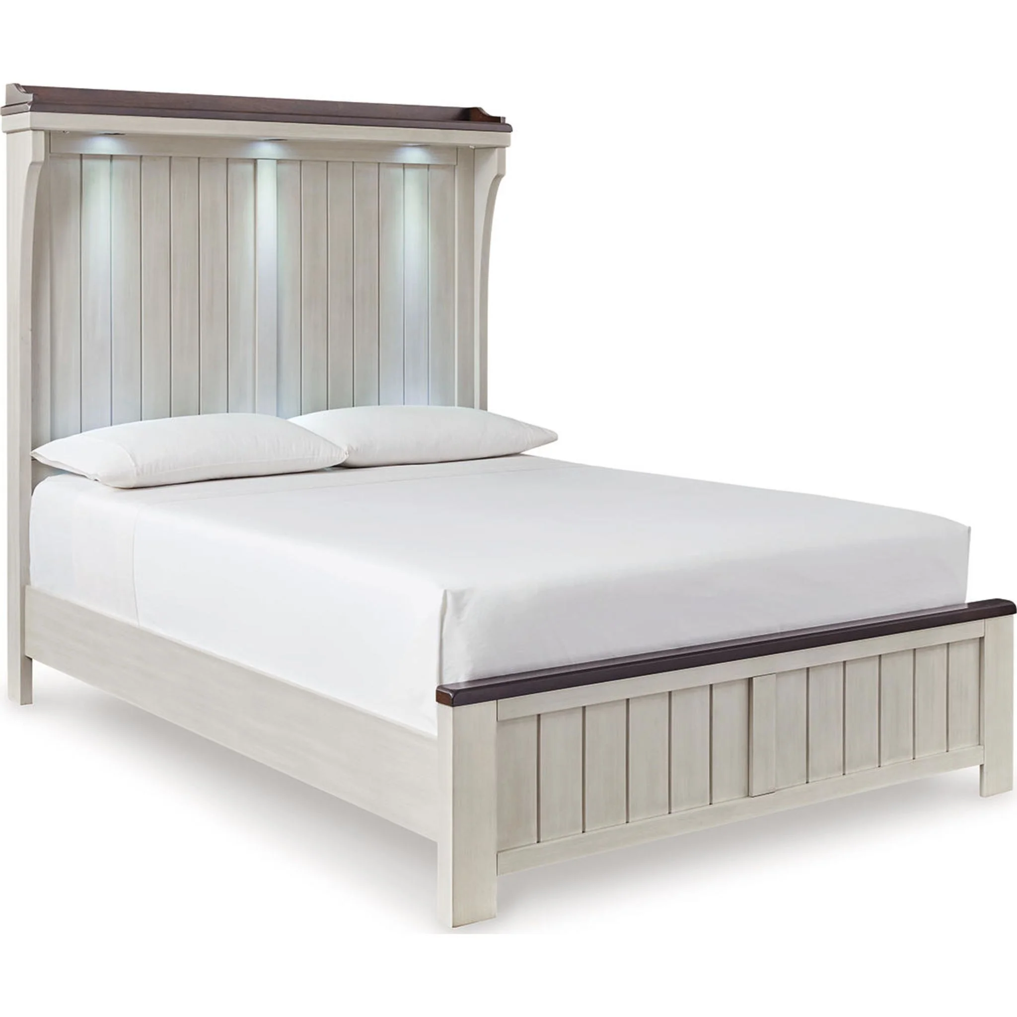 Darborn 6 Piece Queen Panel Bedroom - Gray/Brown - Image 8