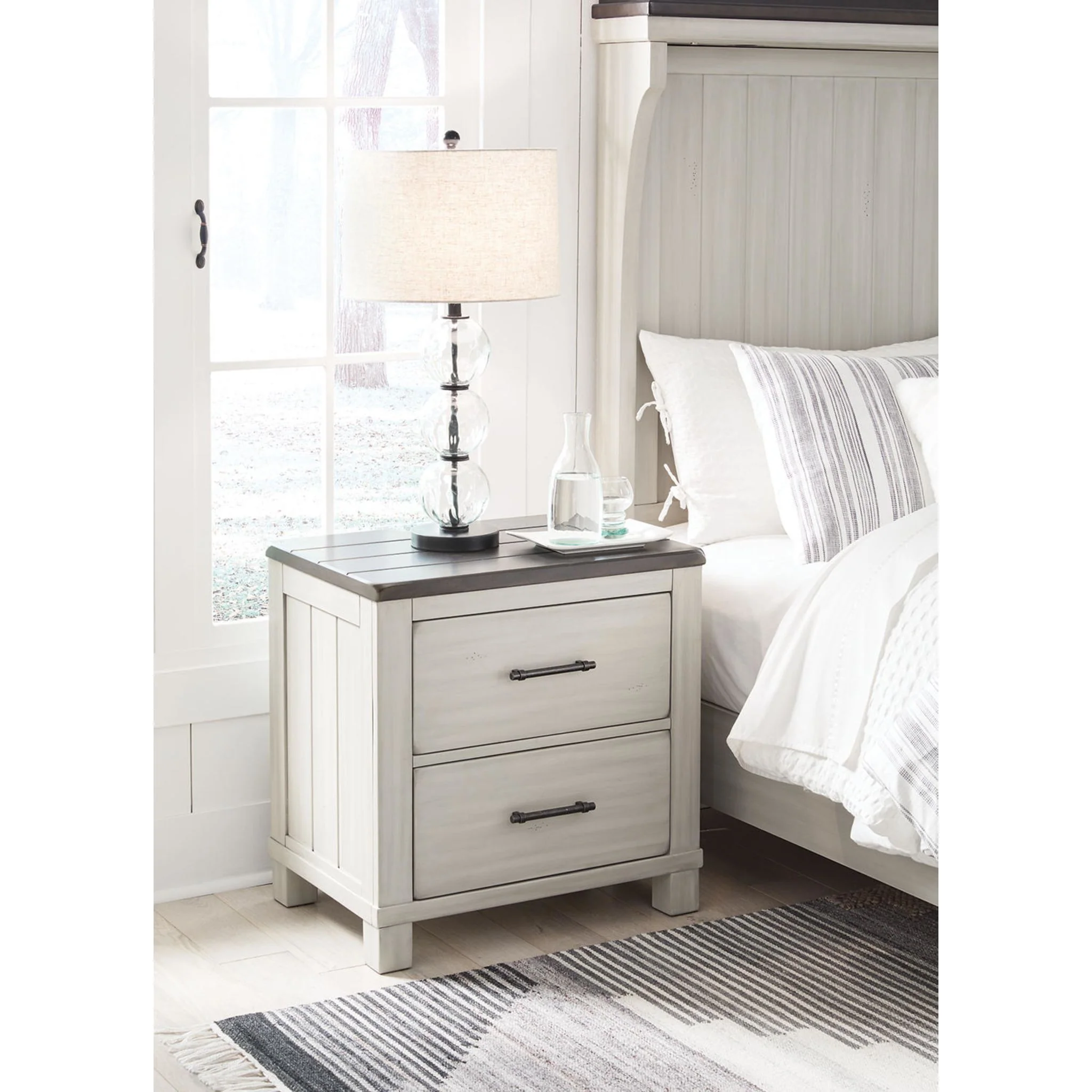 Darborn Nightstand - Gray/Brown - Image 7