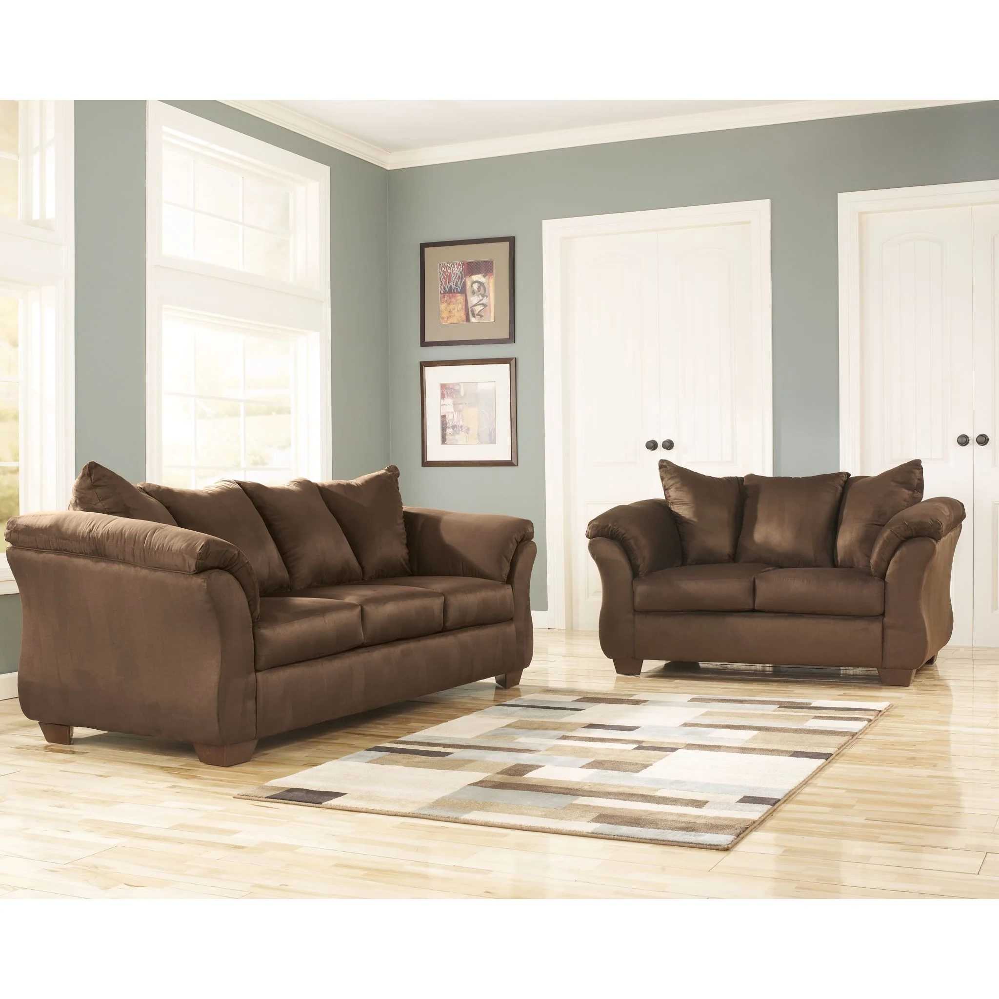 Darcy II Loveseat - Cafe - Image 3