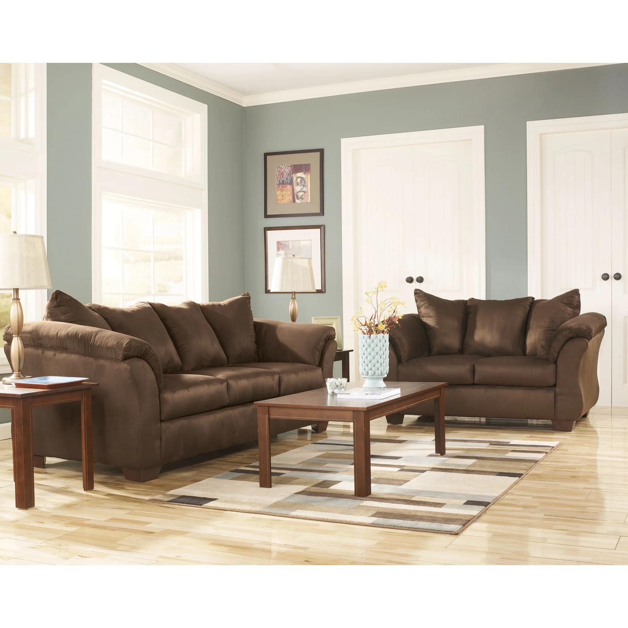 Darcy II Loveseat - Cafe - Image 5