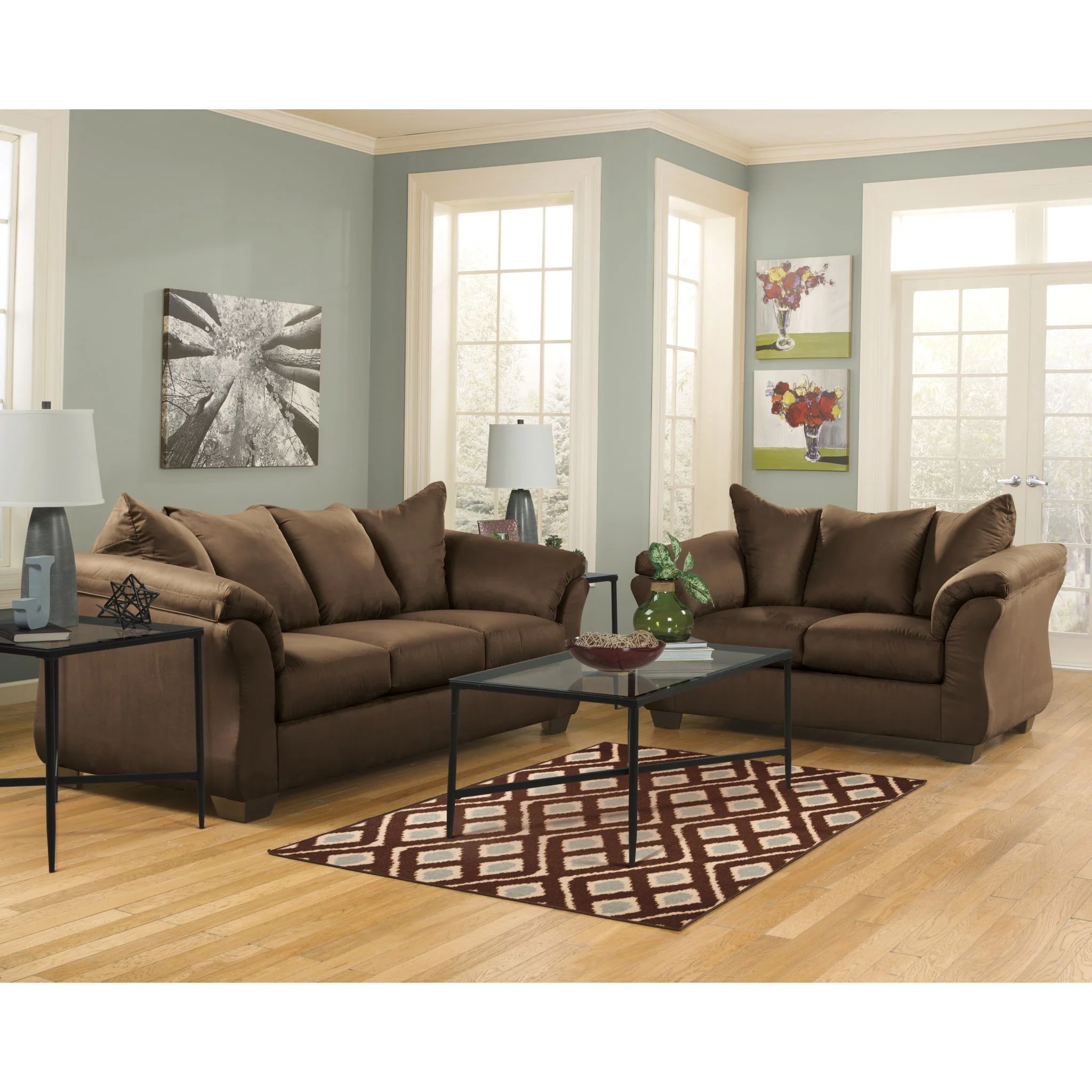 Darcy II Loveseat - Cafe - Image 6
