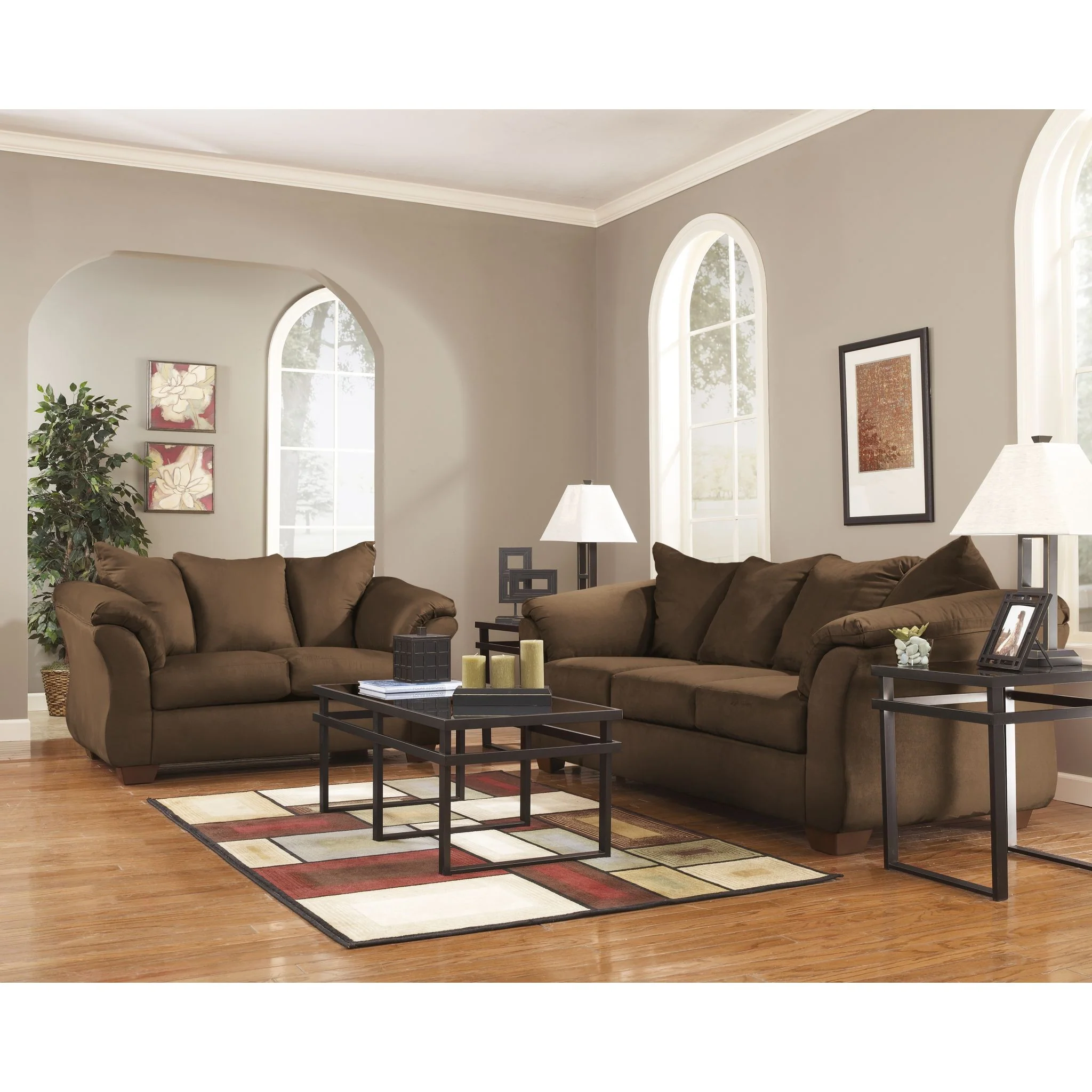 Darcy II Loveseat - Cafe - Image 8