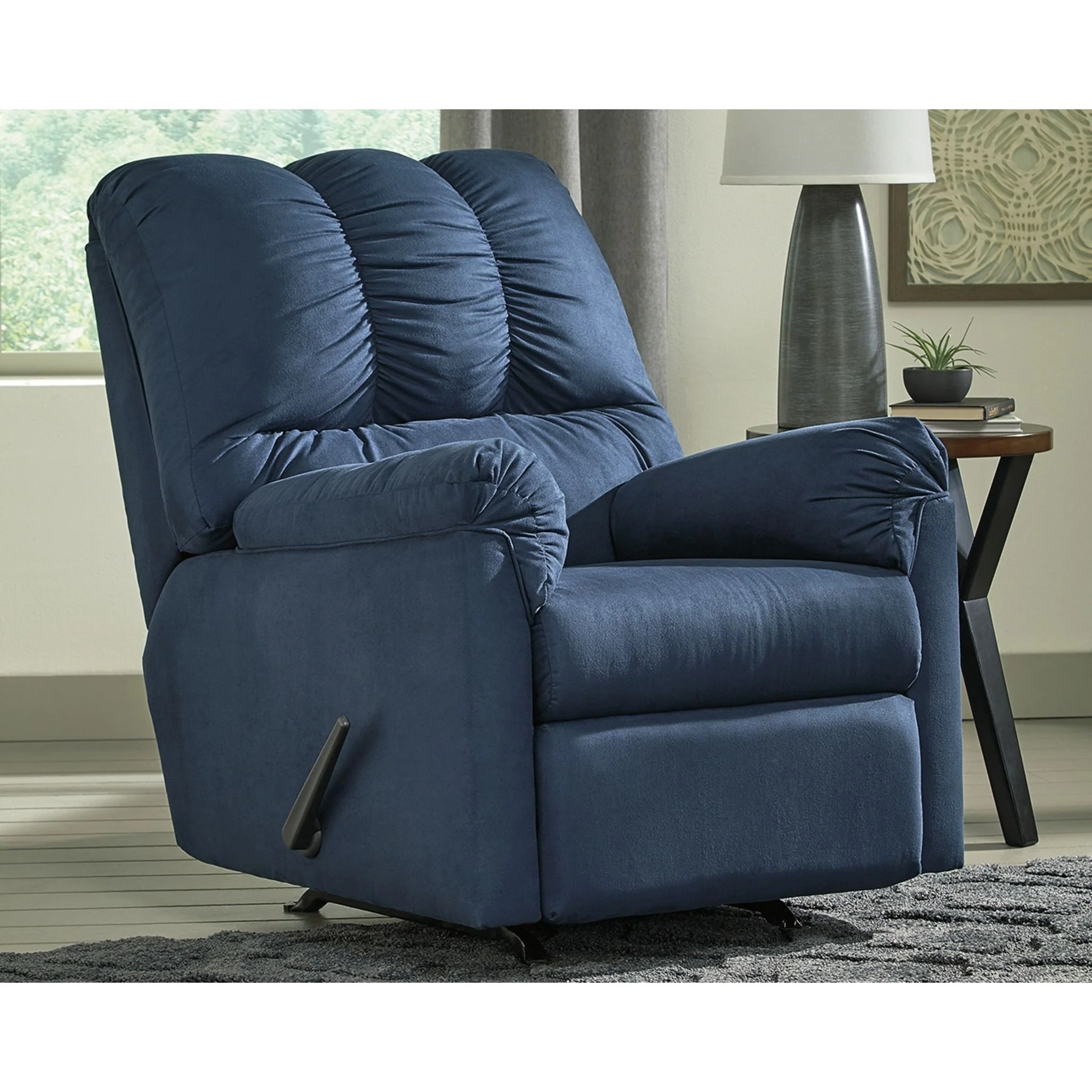 Darcy Rocker Recliner - Blue - Image 2
