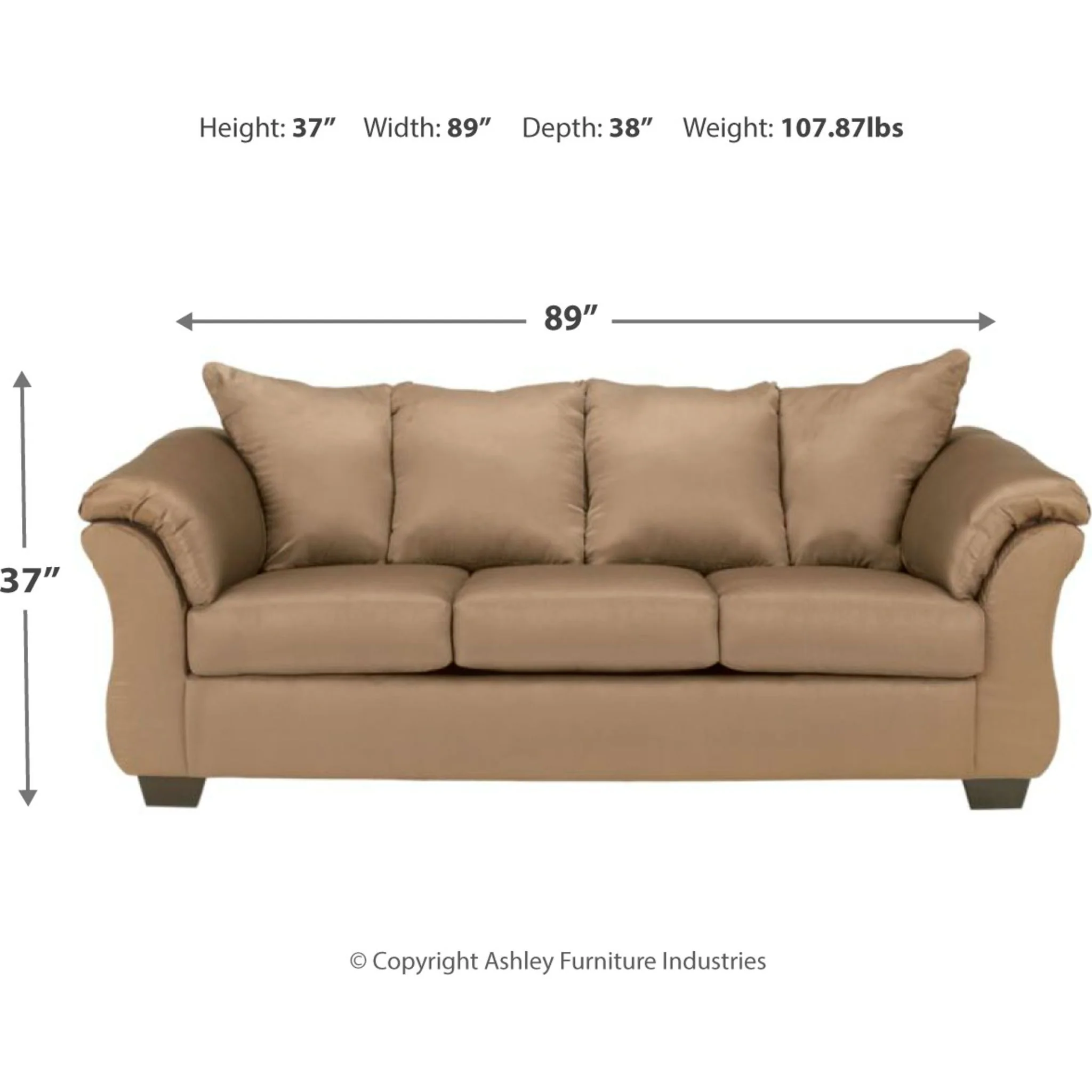 Darcy Sofa - Mocha - Image 5