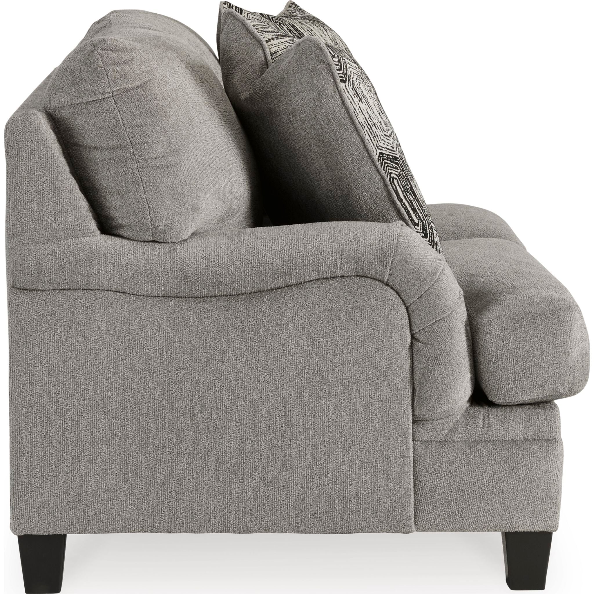 Davinca Loveseat - Charcoal - Image 4