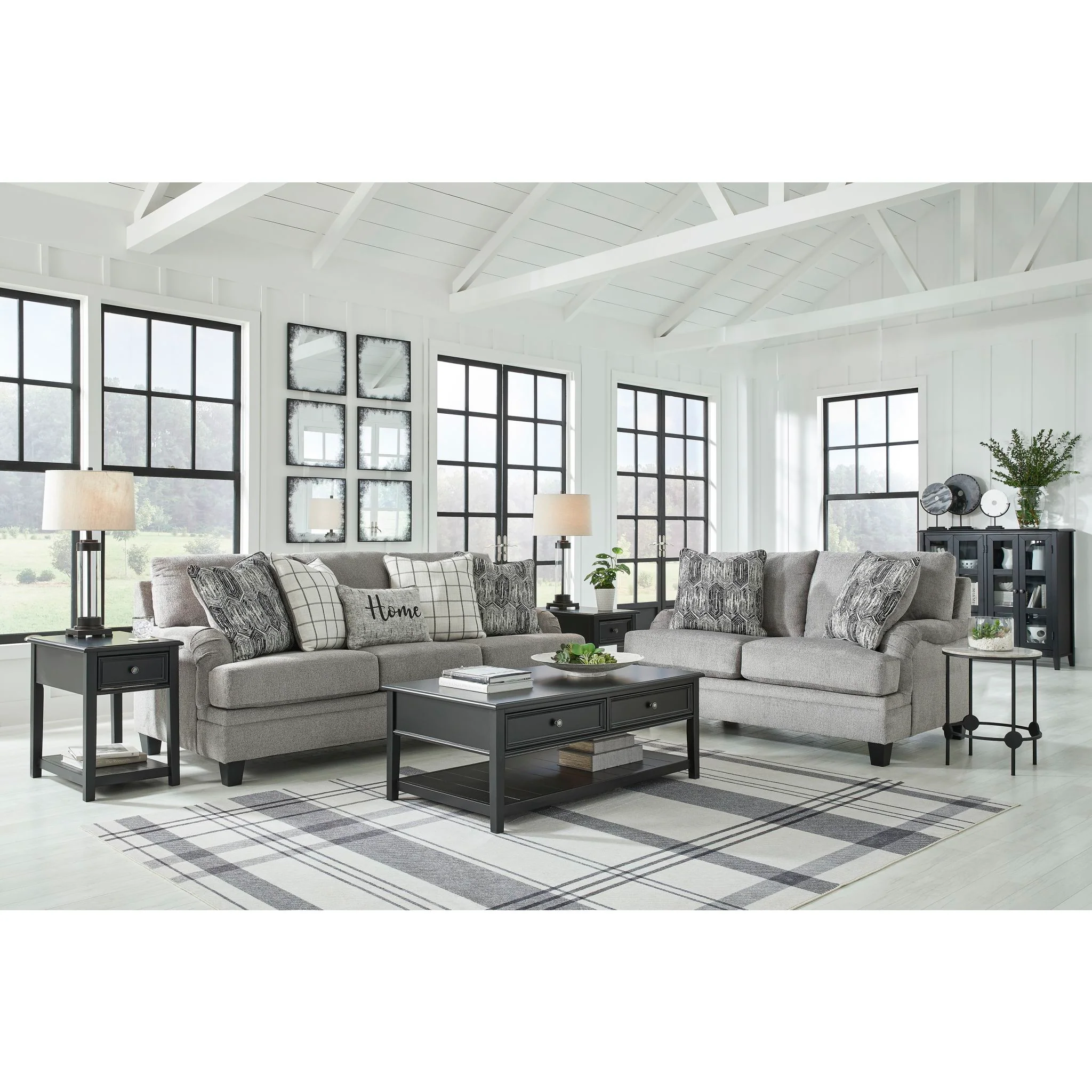 Davinca Loveseat - Charcoal - Image 8