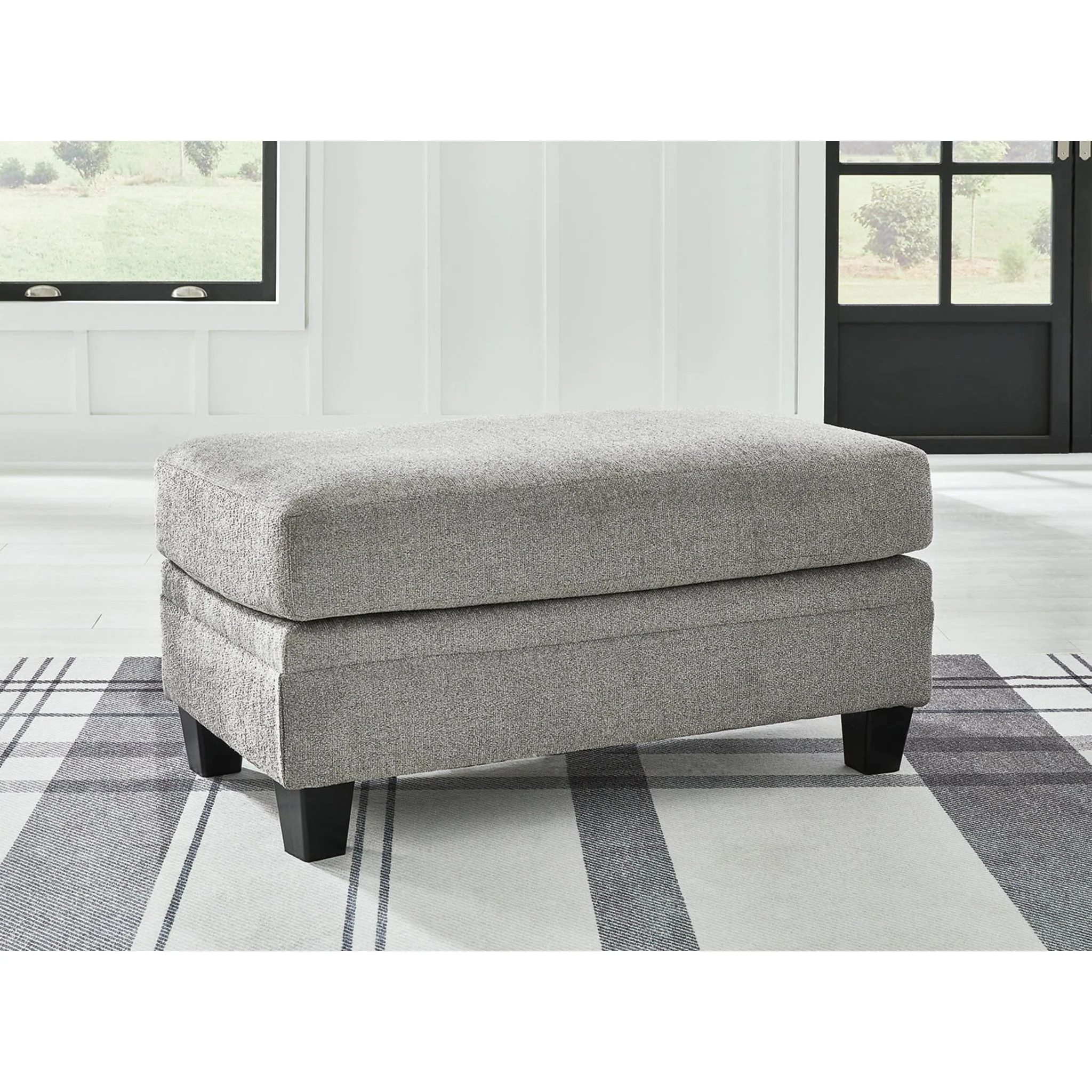 Davinca Ottoman - Charcoal - Image 5