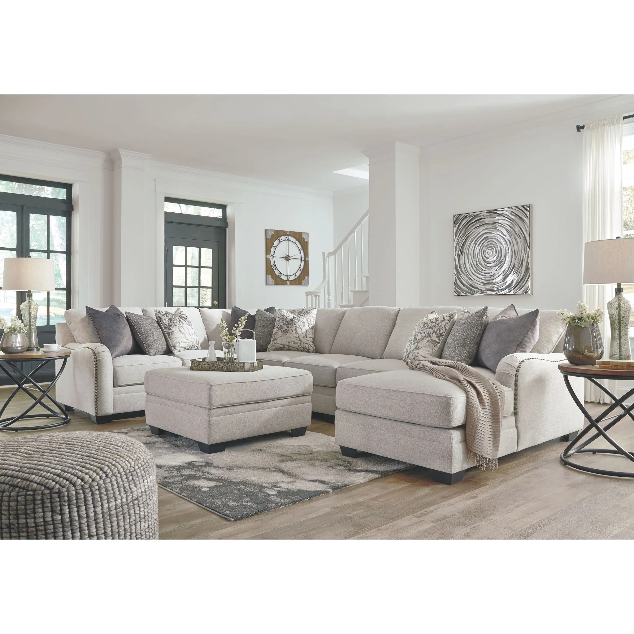 Dellara 5 Piece Sectional with Chaise - Image 7