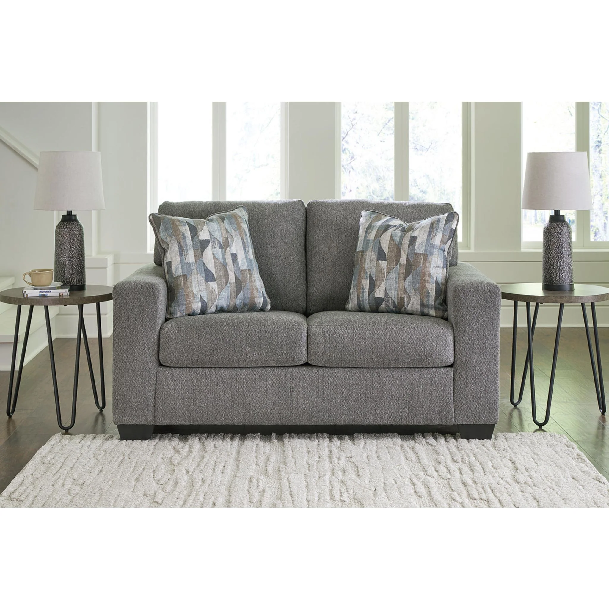 Deltona Loveseat - Graphite - Image 2