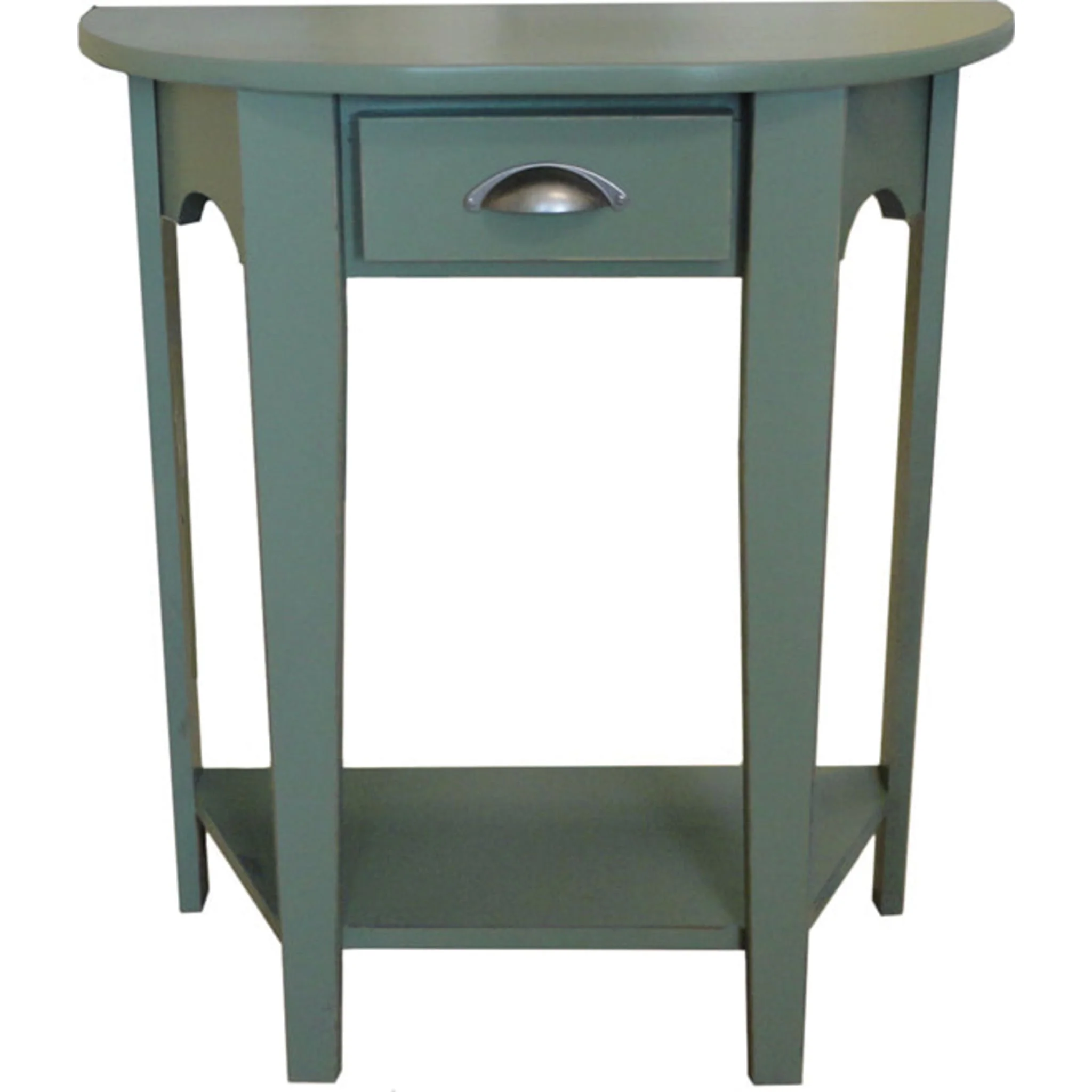 Demi Lune Accent Table - Antique Pear