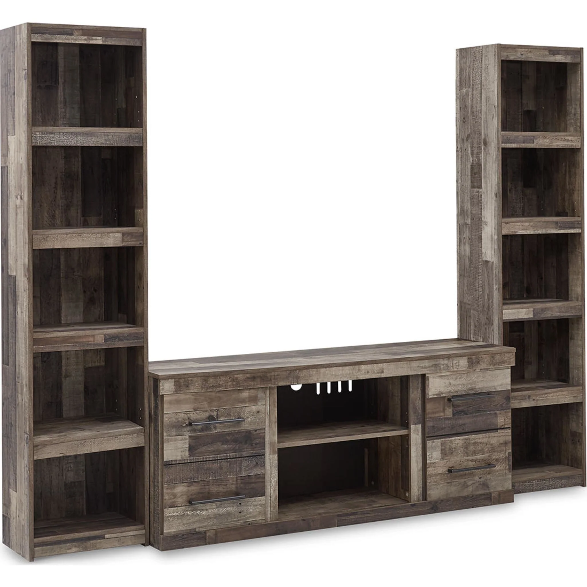 Derekson 3 Piece Entertainment Unit - Multi Gray