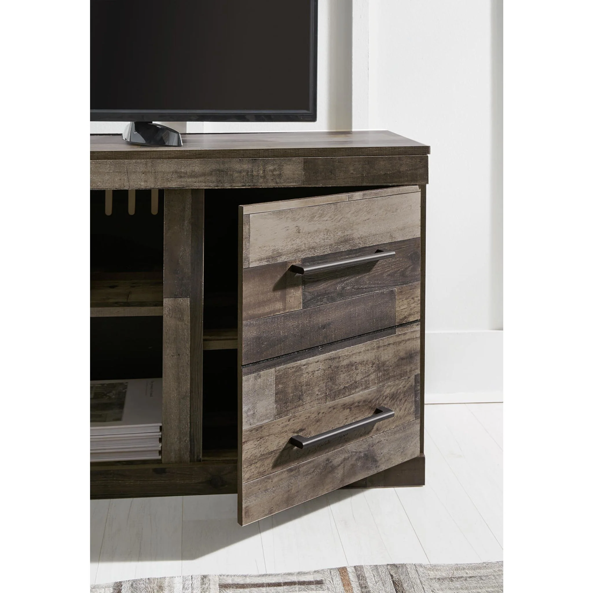 Derekson 4 Piece Entertainment Unit - Multi Gray - Image 7