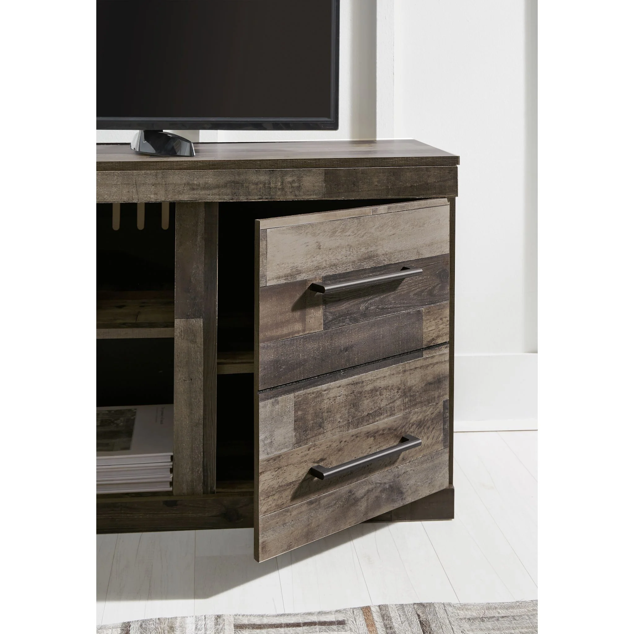 Derekson 5 Piece Entertainment Unit - Multi Gray - Image 4
