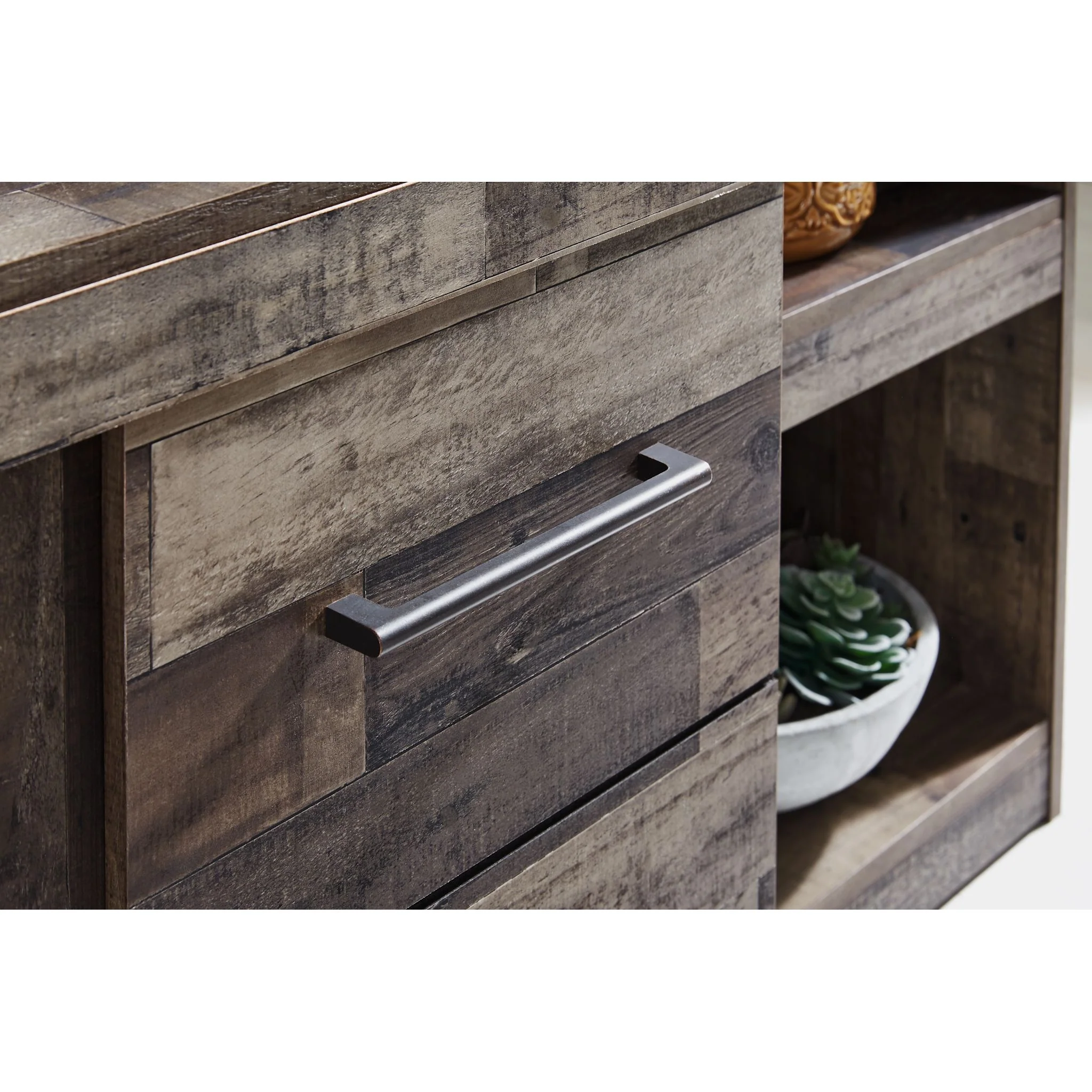 Derekson 5 Piece Entertainment Unit - Multi Gray - Image 5