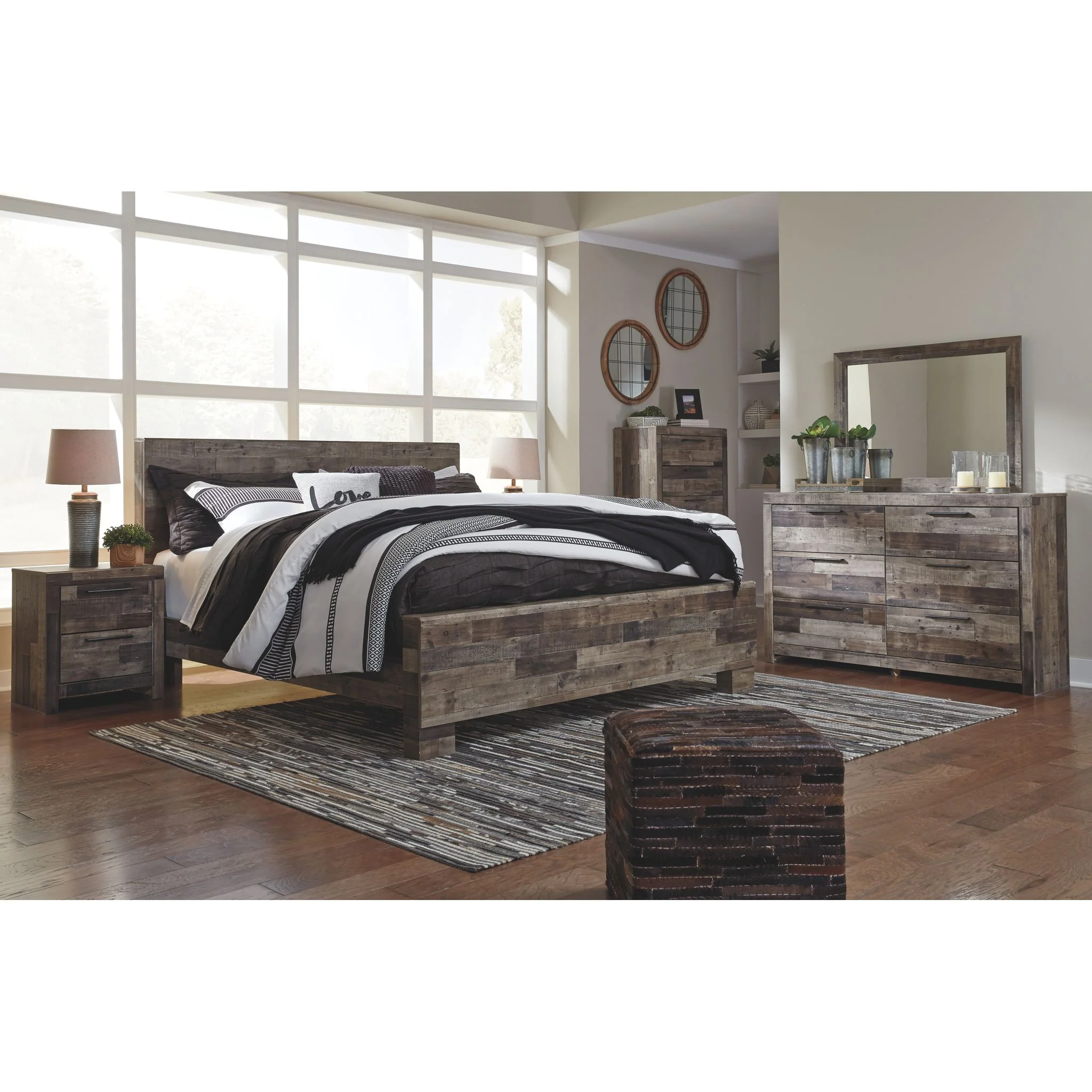 Derekson Panel Bed - Multi Gray - Image 19